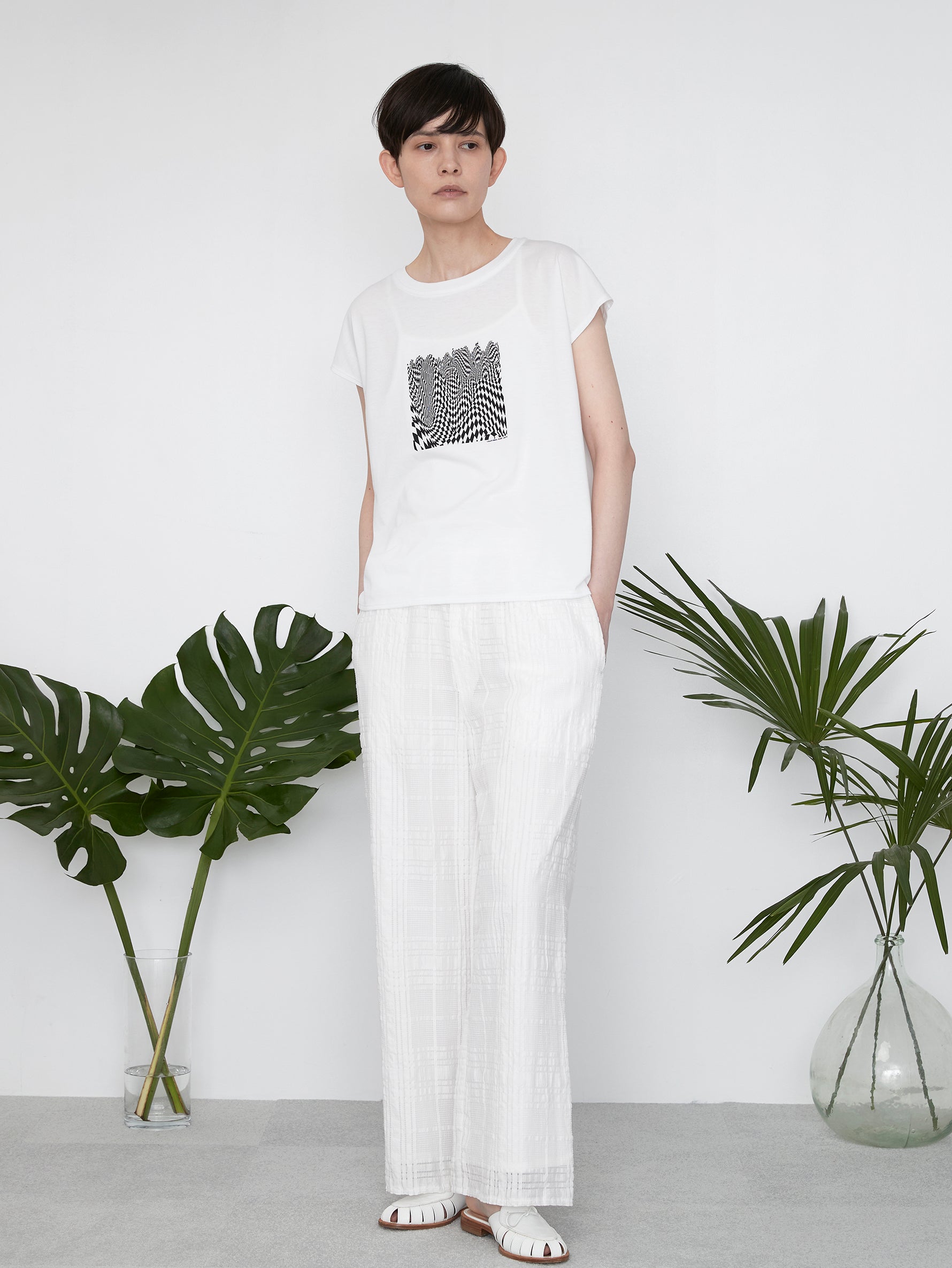 checkered flagフレンチTシャツ/TBES-462