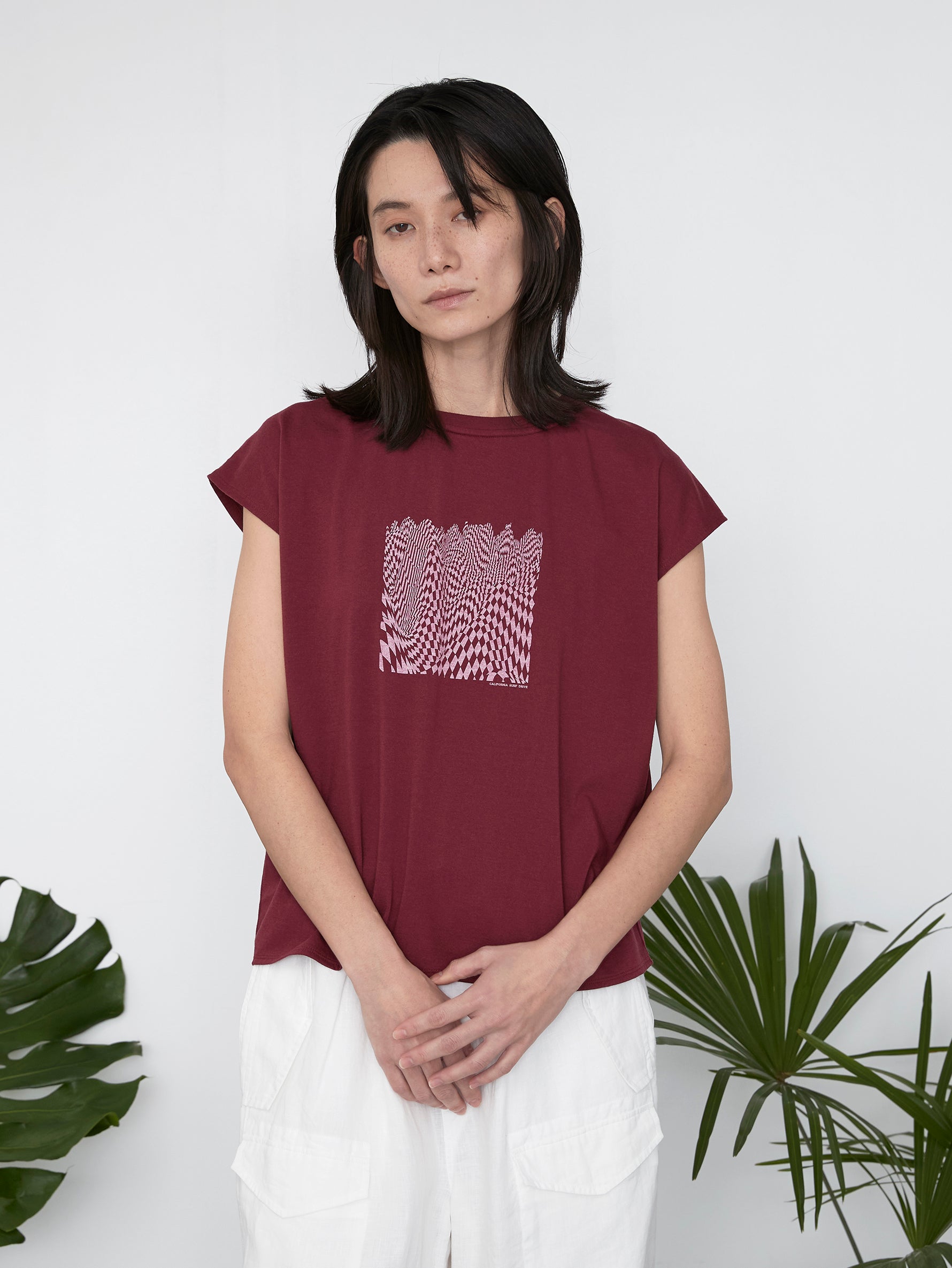 checkered flagフレンチTシャツ/TBES-462