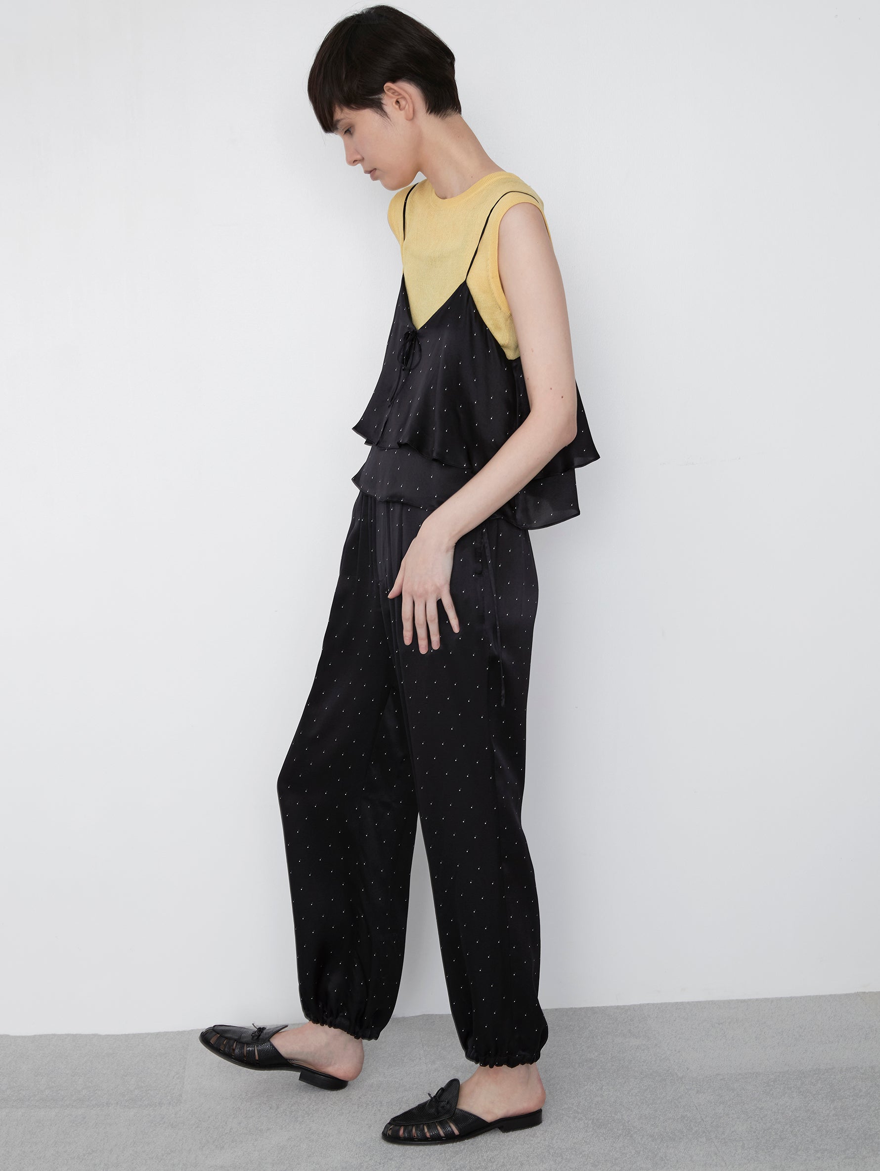 シルクプリントパンツ/TBES-072