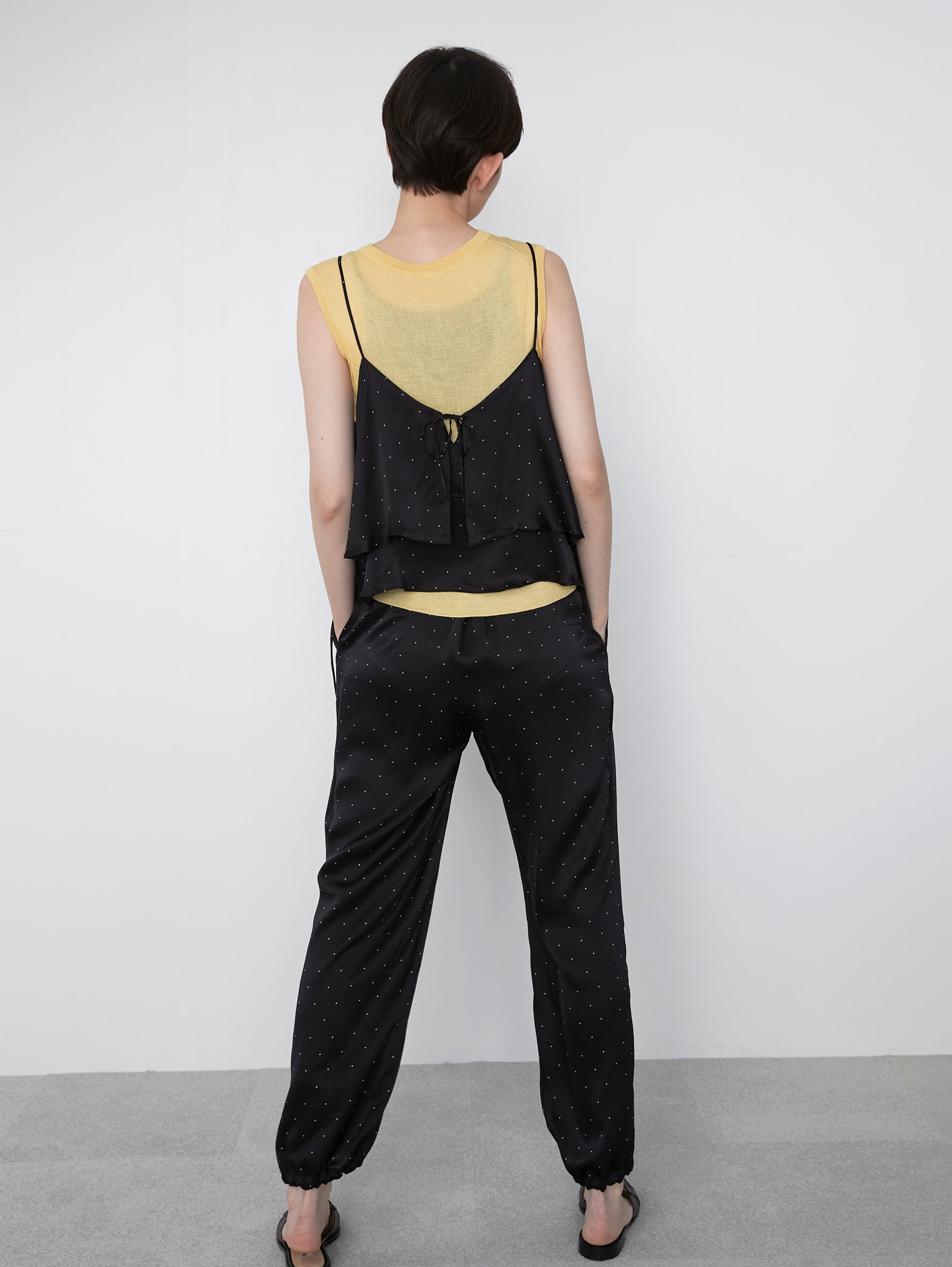 シルクプリントパンツ/TBES-072