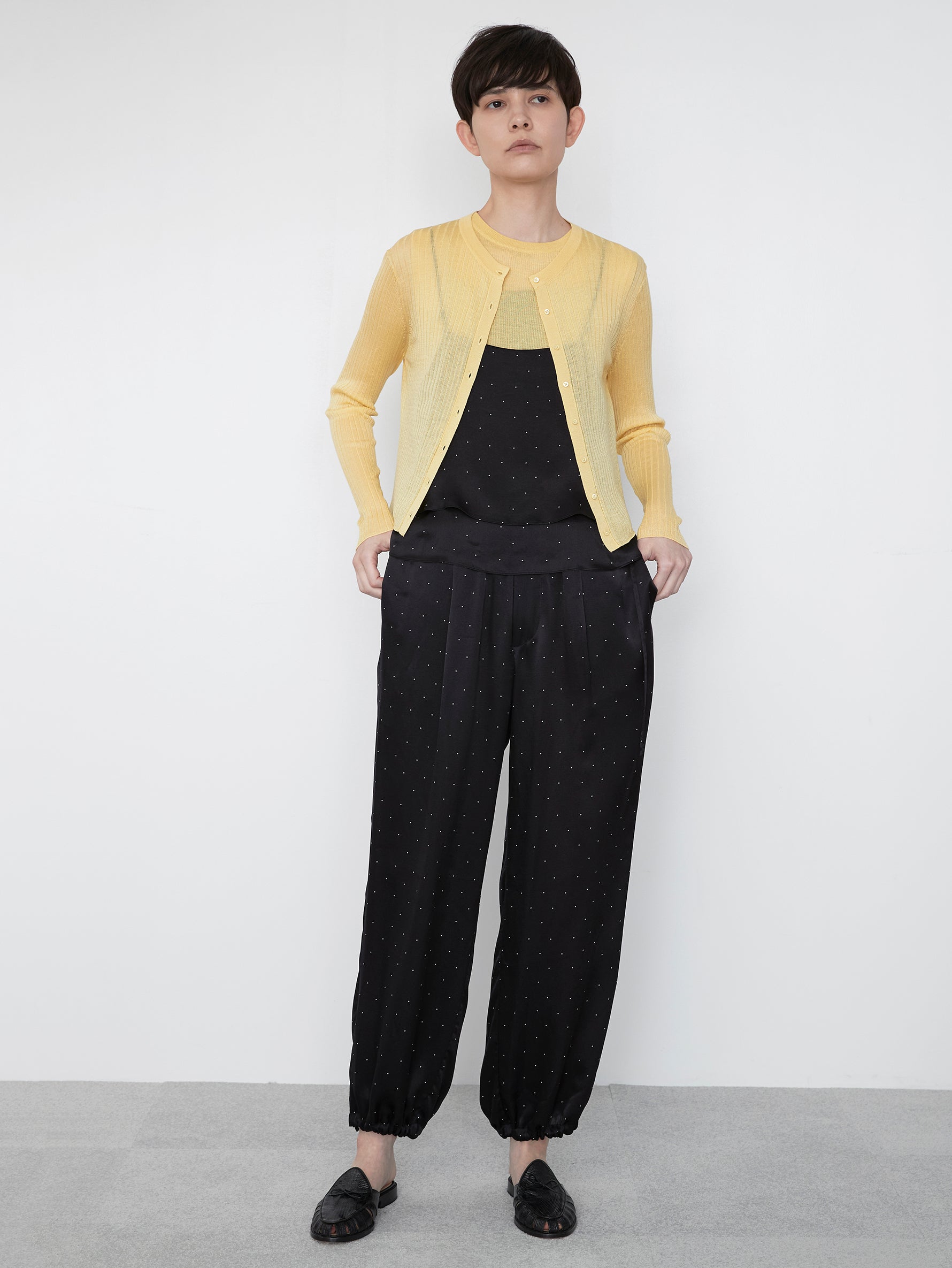 シルクプリントパンツ/TBES-072