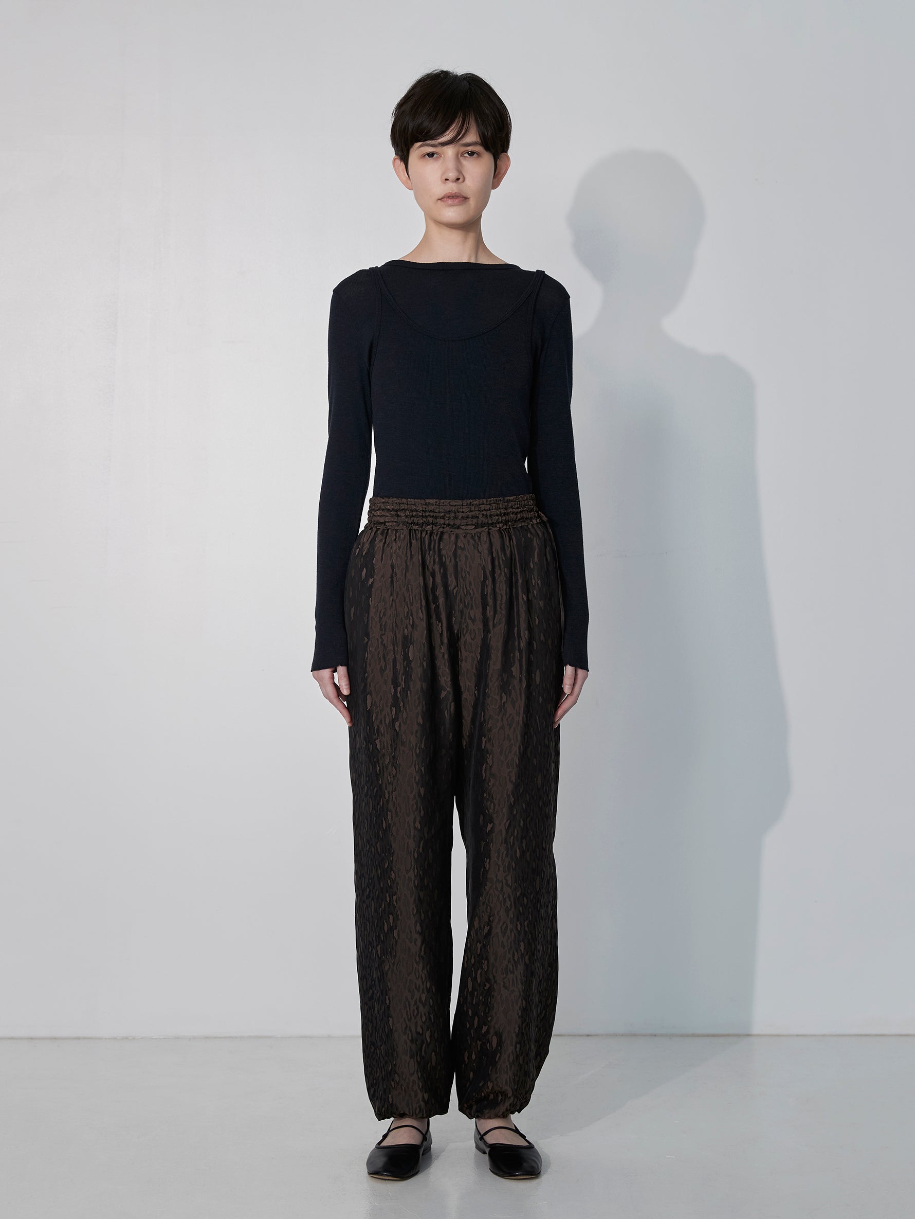 レオパードジャガードパンツ/TBEA-132