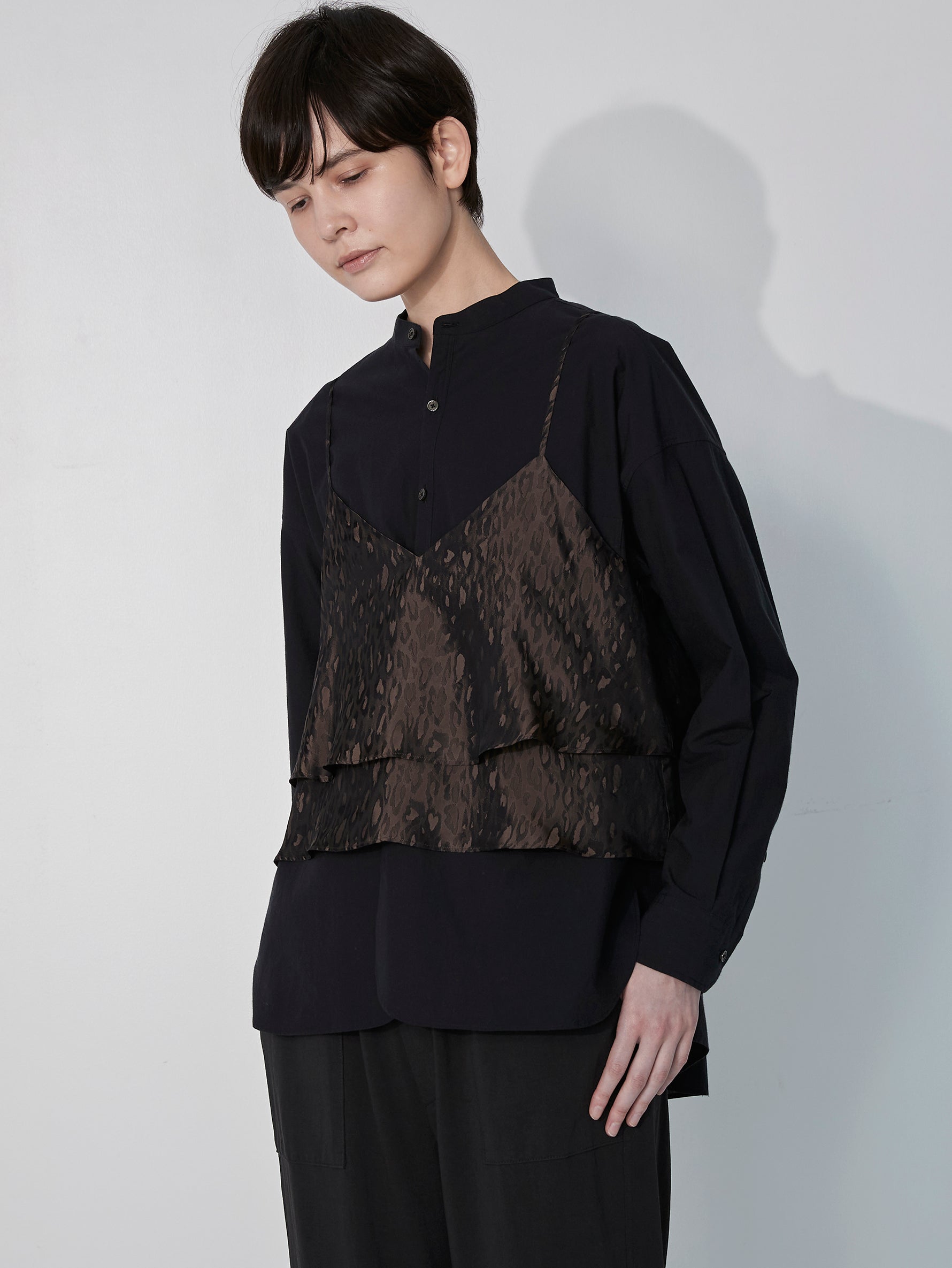 ハーブノーカラーシャツ/TBEA-111