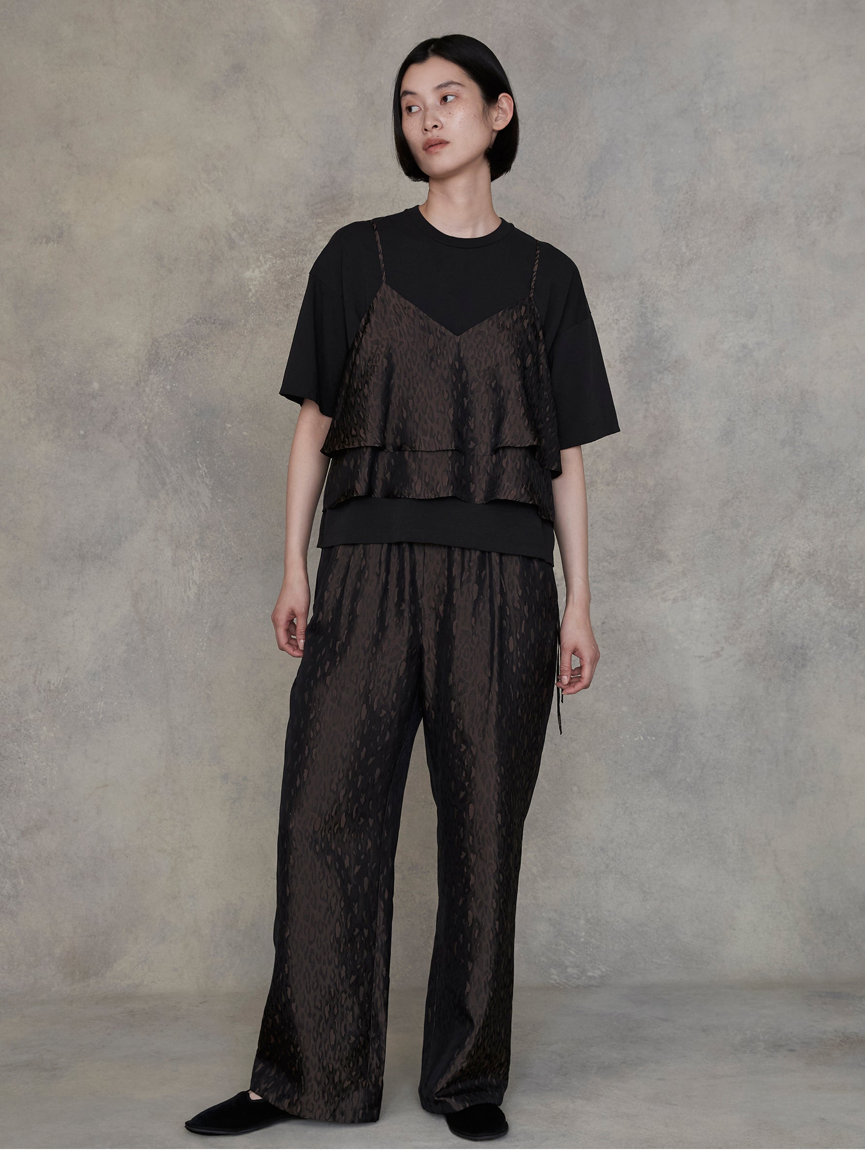 完売品！2025AW 新作！TICCA レオパードジャガードパンツ Spick & Span｜TICCA / ティッカ レオパードジャガードパンツ