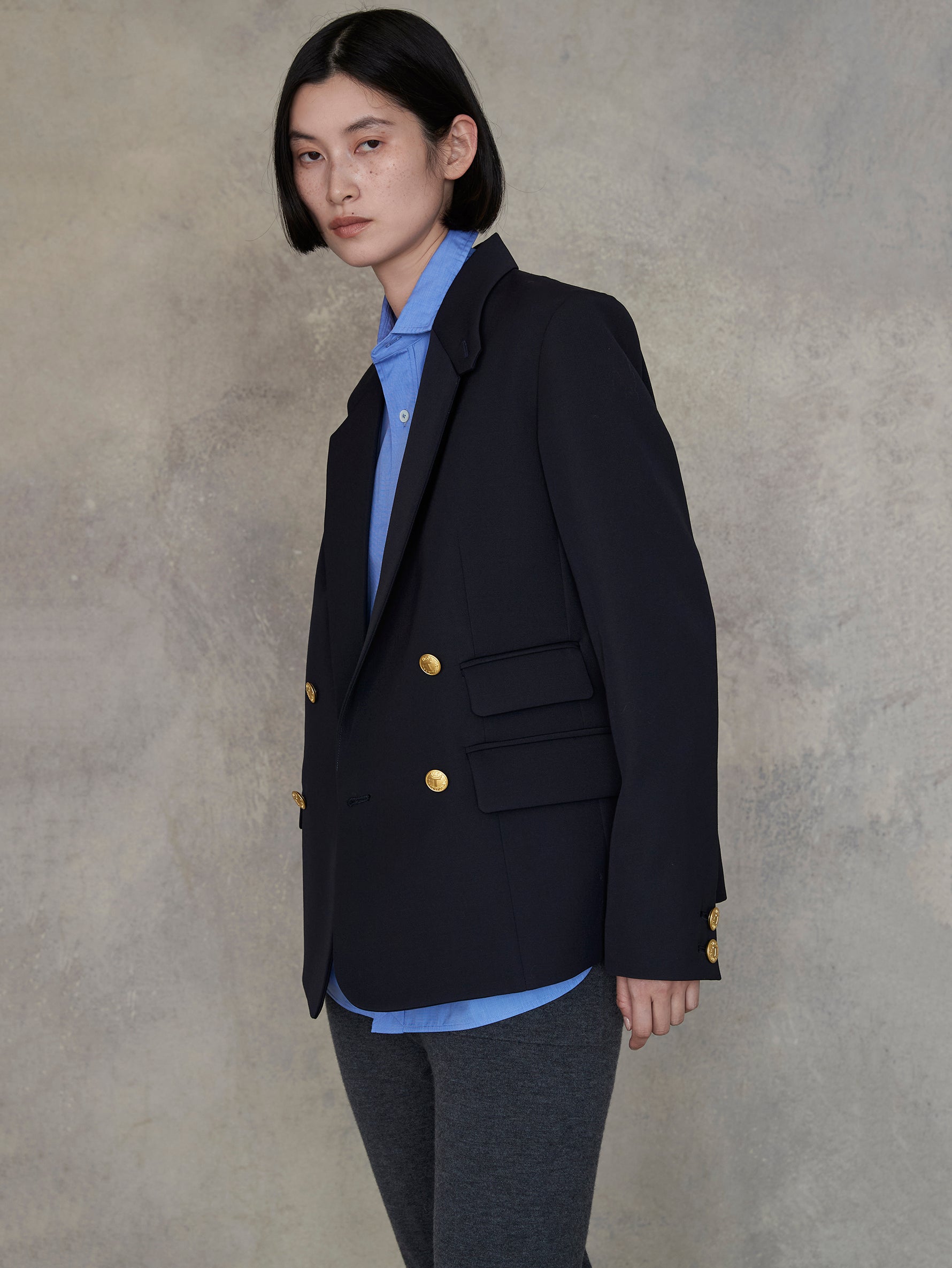 ウールサージダブルジャケット/TBEA-221