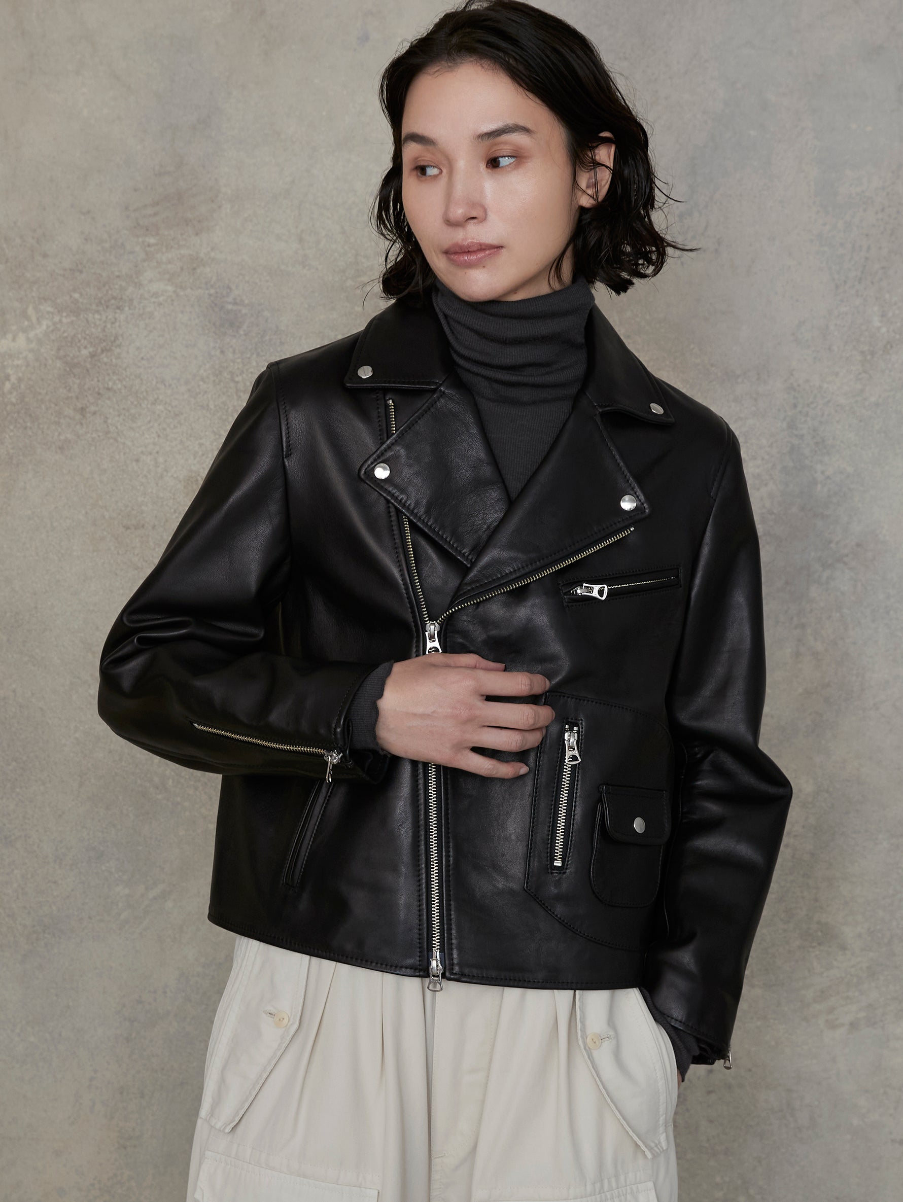 ダブルライダースジャケット/TBEA-021