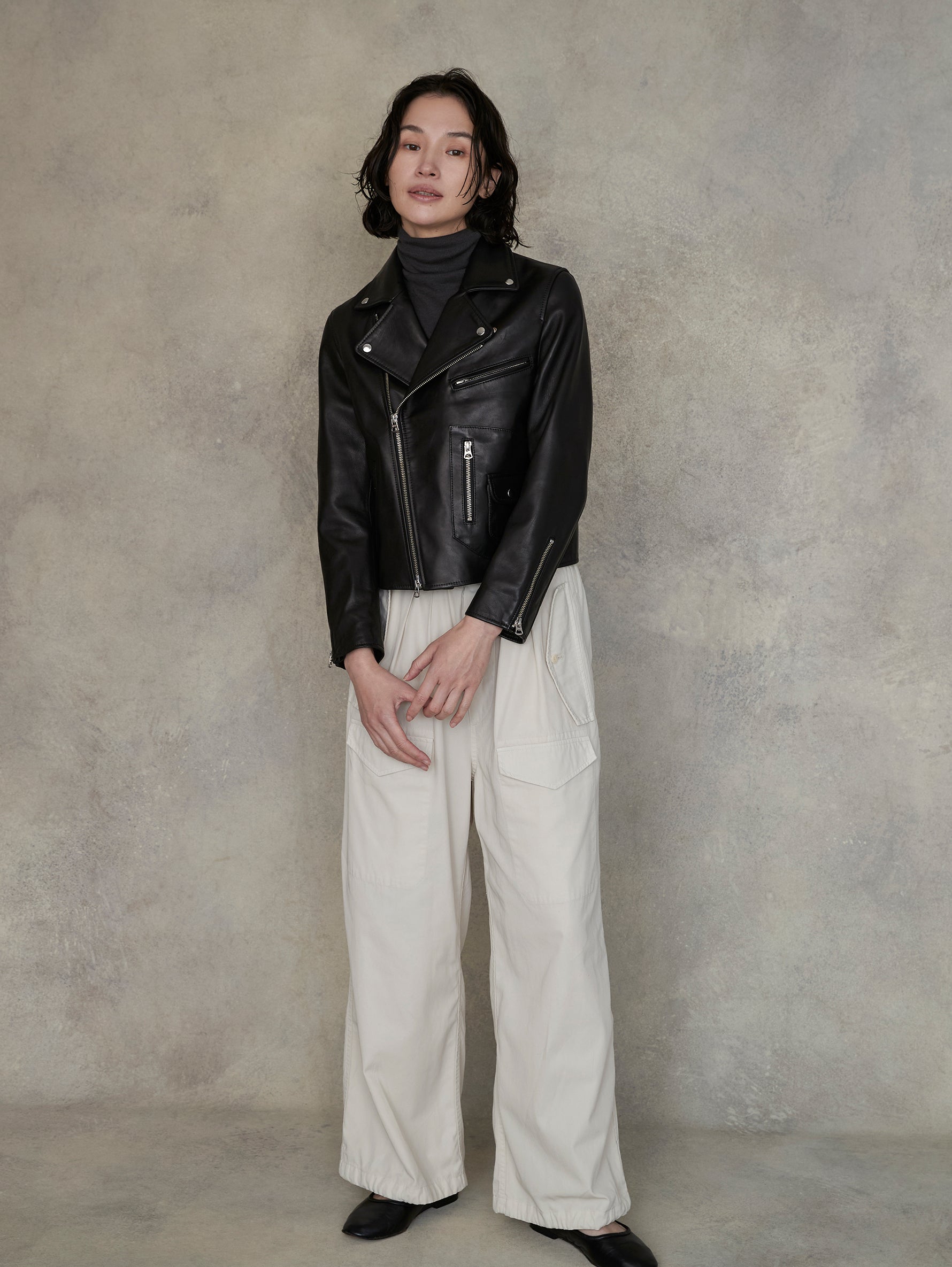 ダブルライダースジャケット/TBEA-021