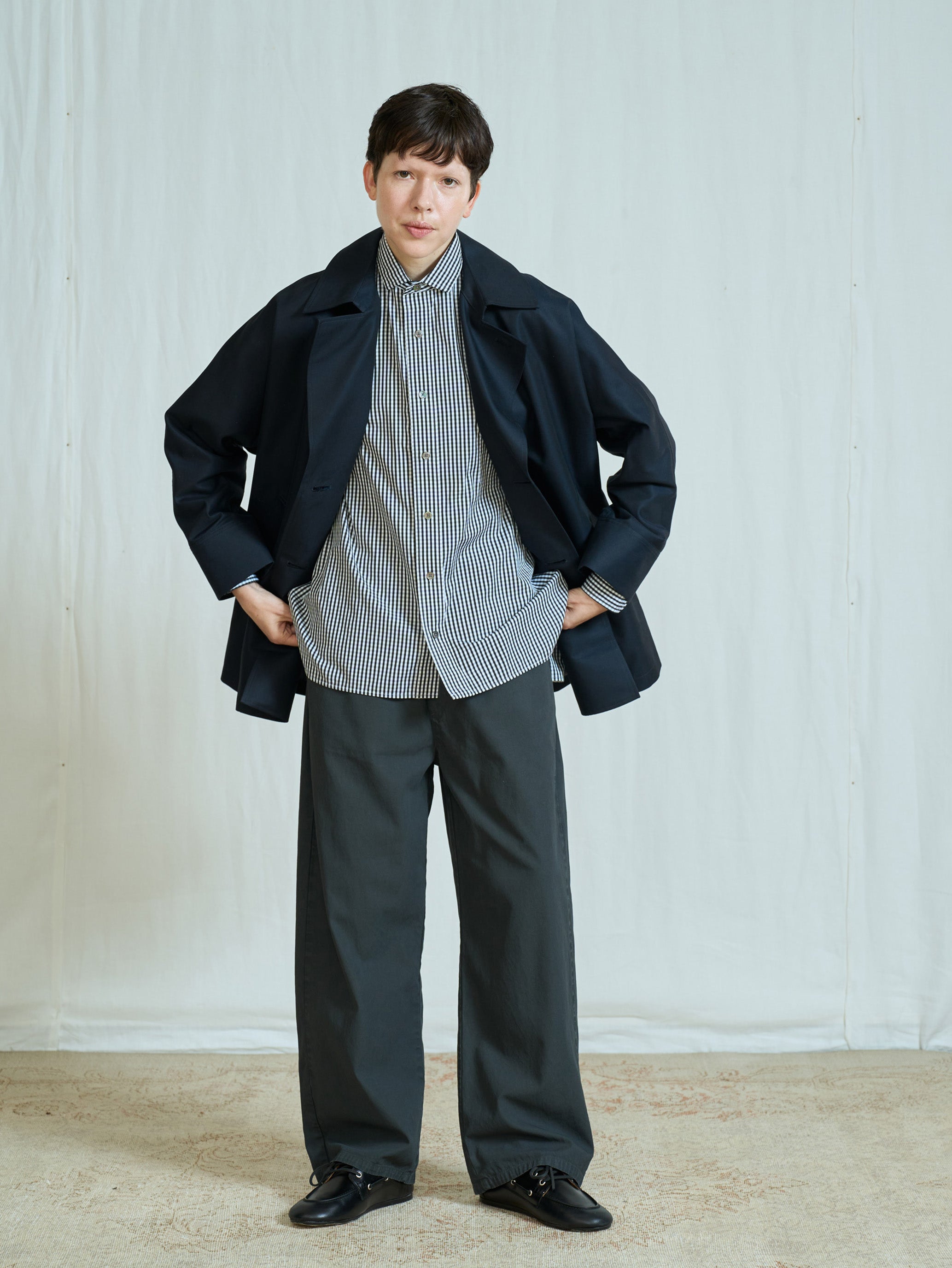 【予約商品】コットンギャバワイドパンツ TBFA-141
