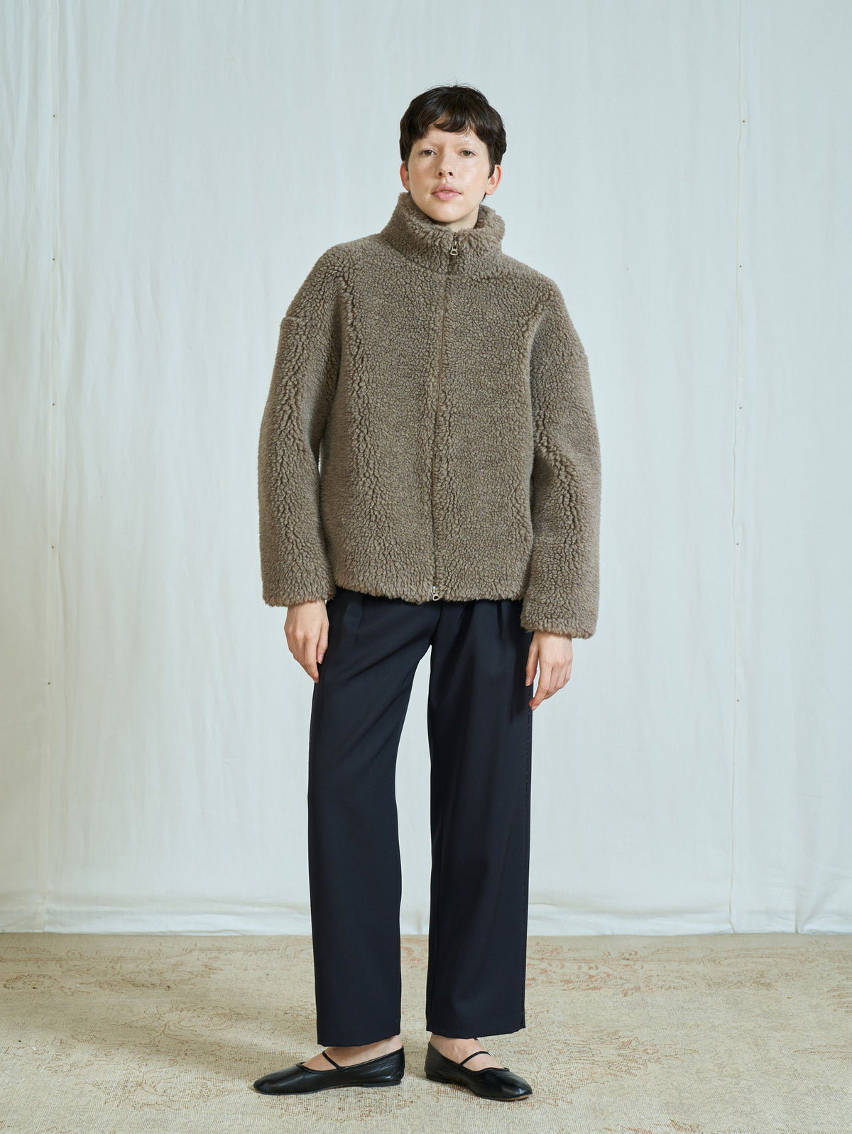WOOLファーブルゾン TBFA-082