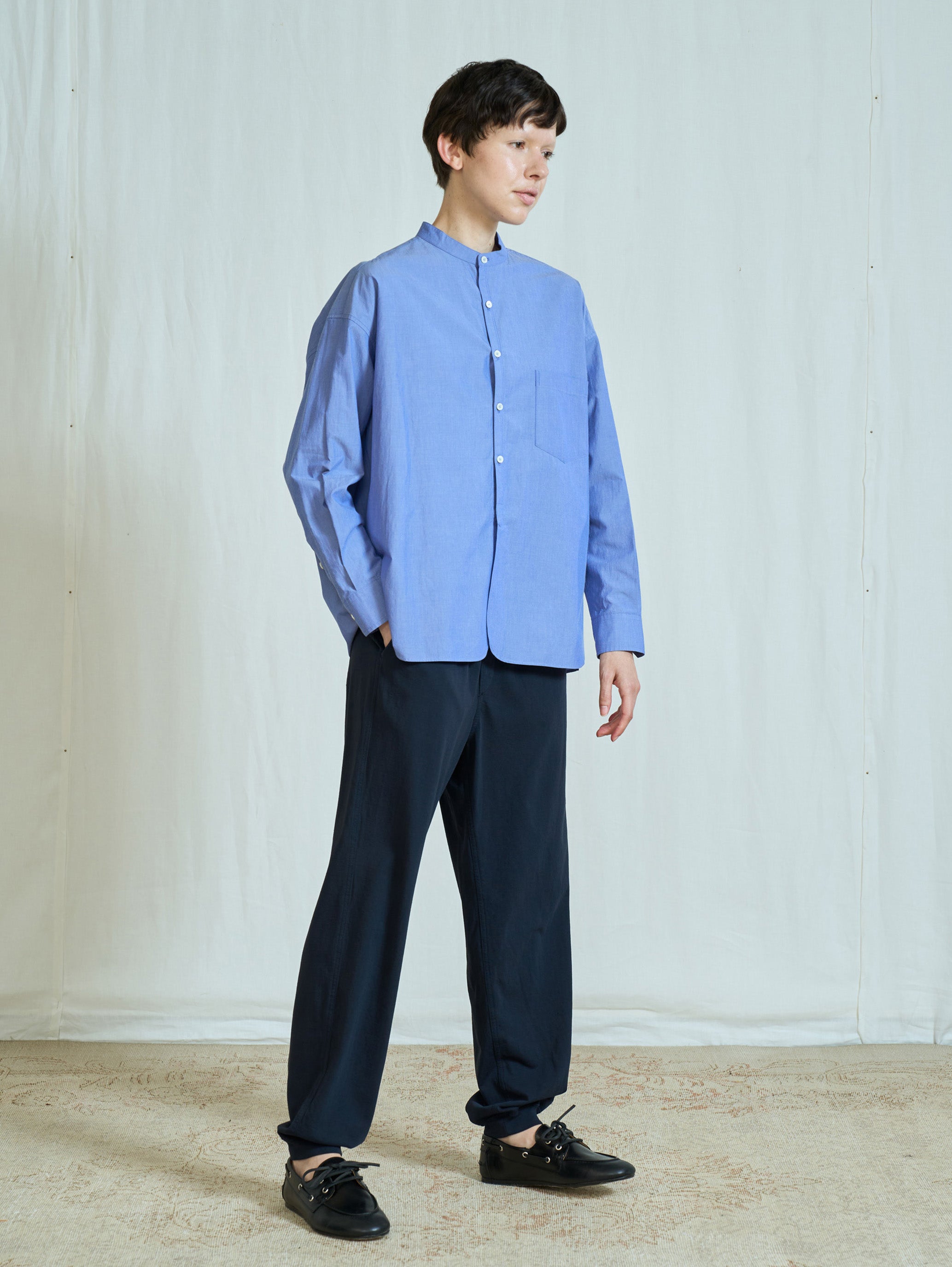 【予約商品】ノーカラーシャツ TBFA-111