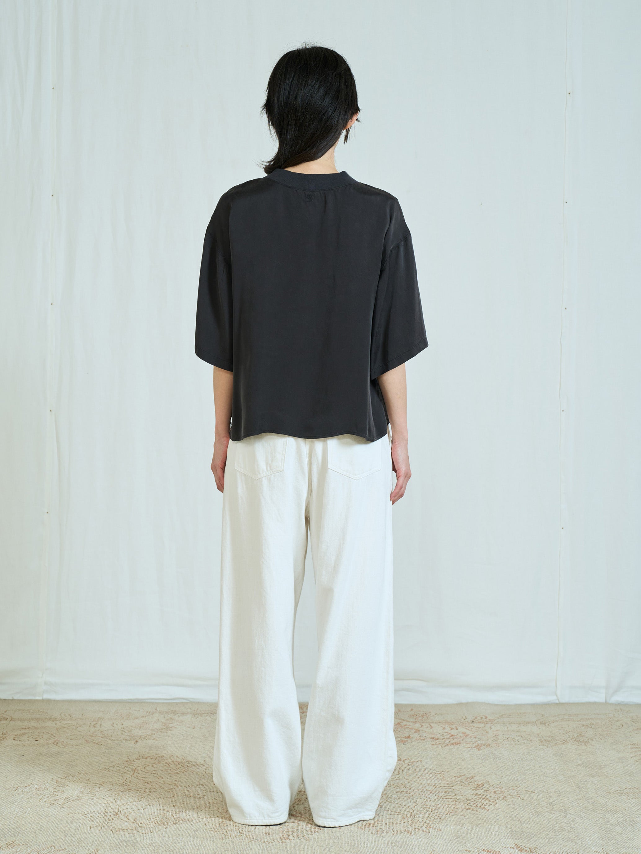 キュプラフィブリルTシャツブラウス TBFA-153
