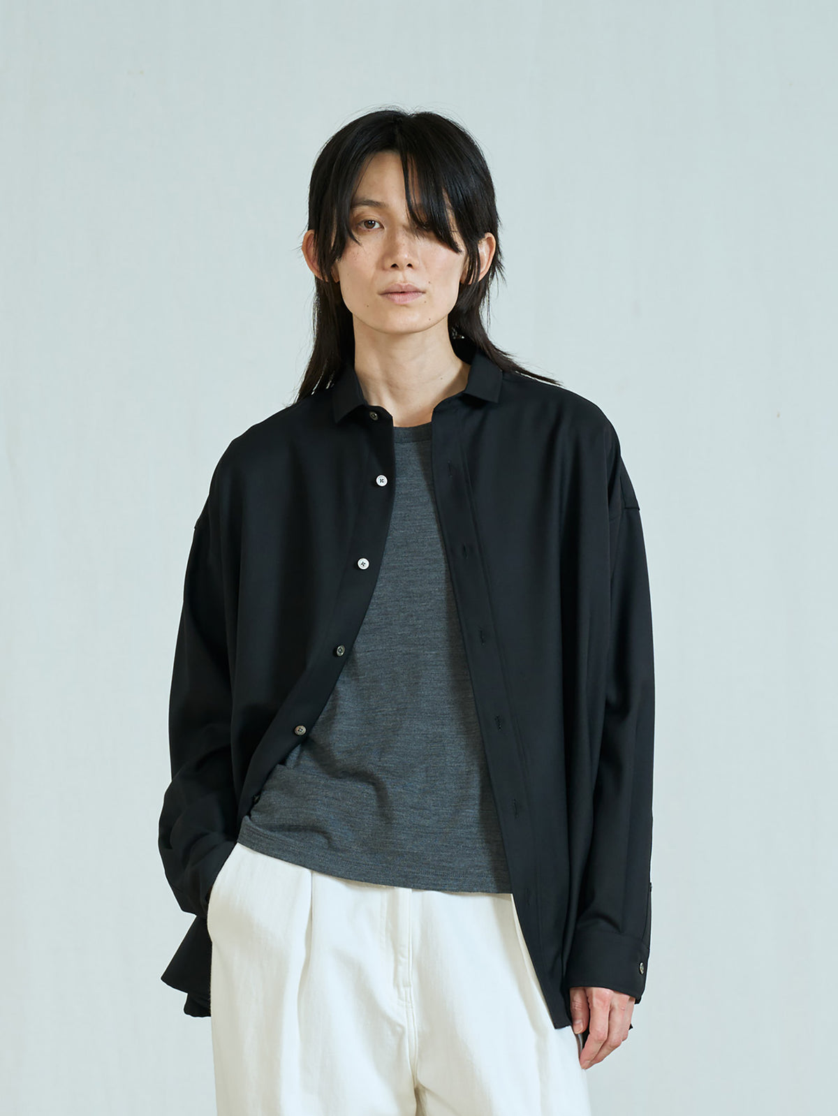 ウォッシャブルウールTシャツ TBFA-251