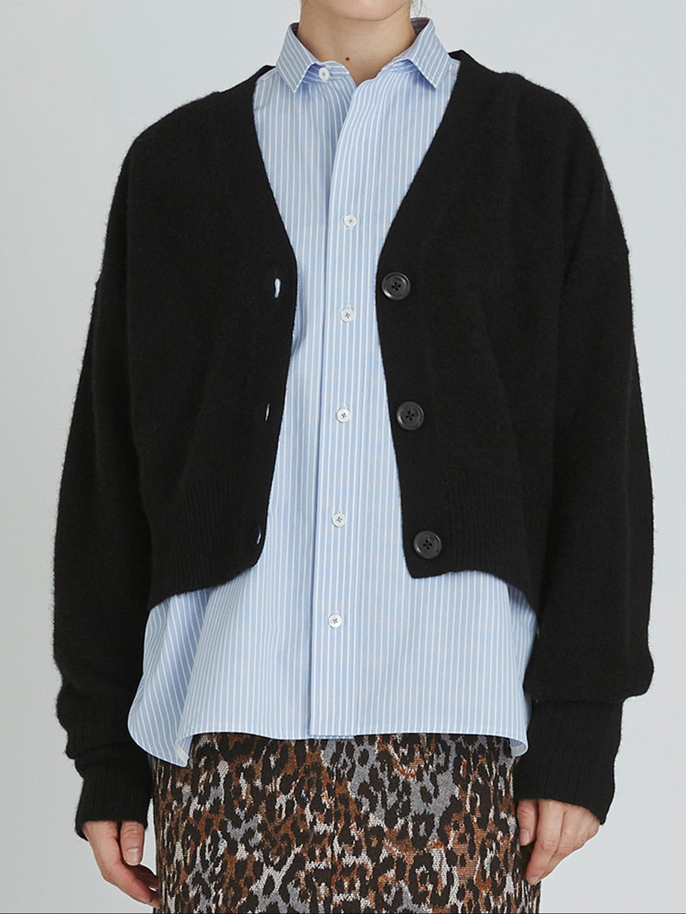 ヤク2wayショートカーディガン/TBCA-403