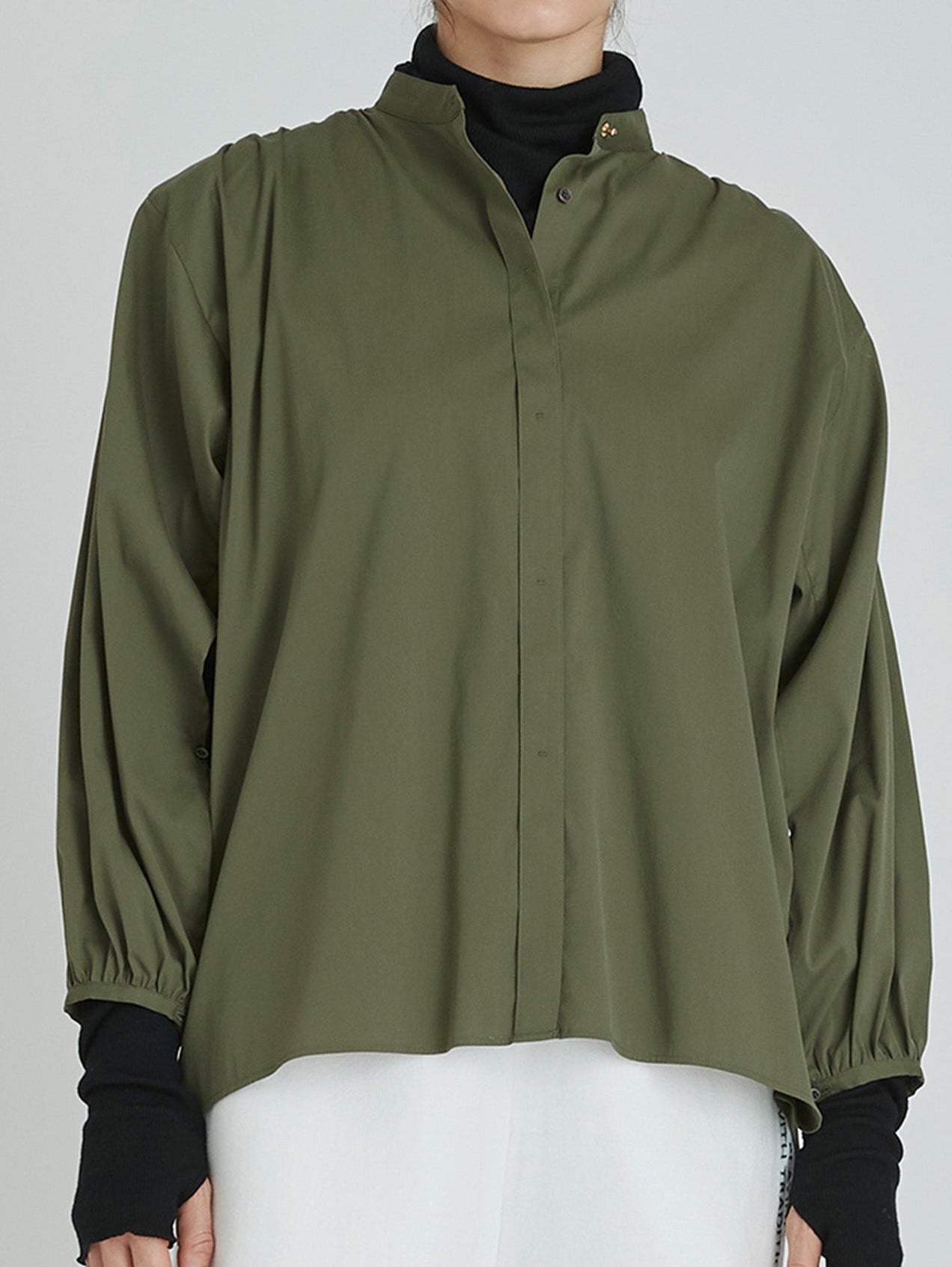 ギャザーパフスリーブブラウス/TBCA-121