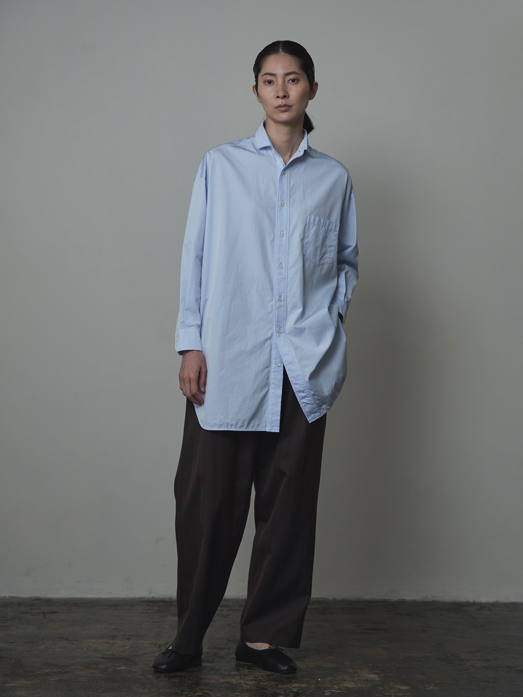 スリットチュニックシャツwash/TBCA-114