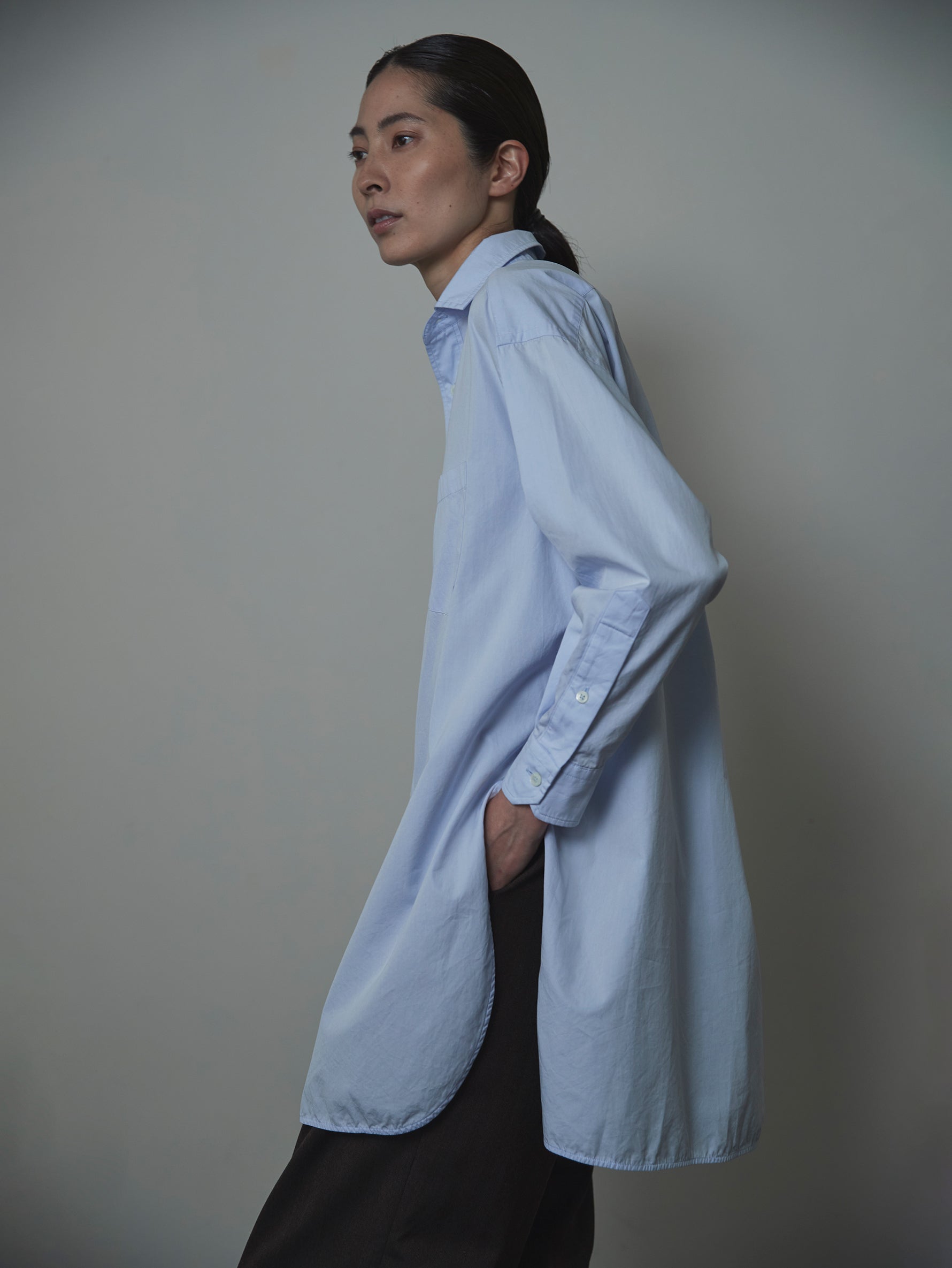 スリットチュニックシャツwash/TBCA-114