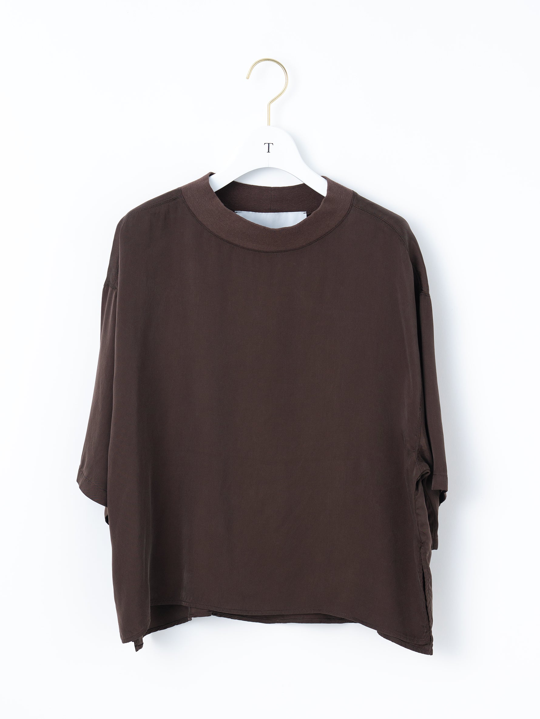 キュプラフィブリルTシャツブラウス TBFA-153
