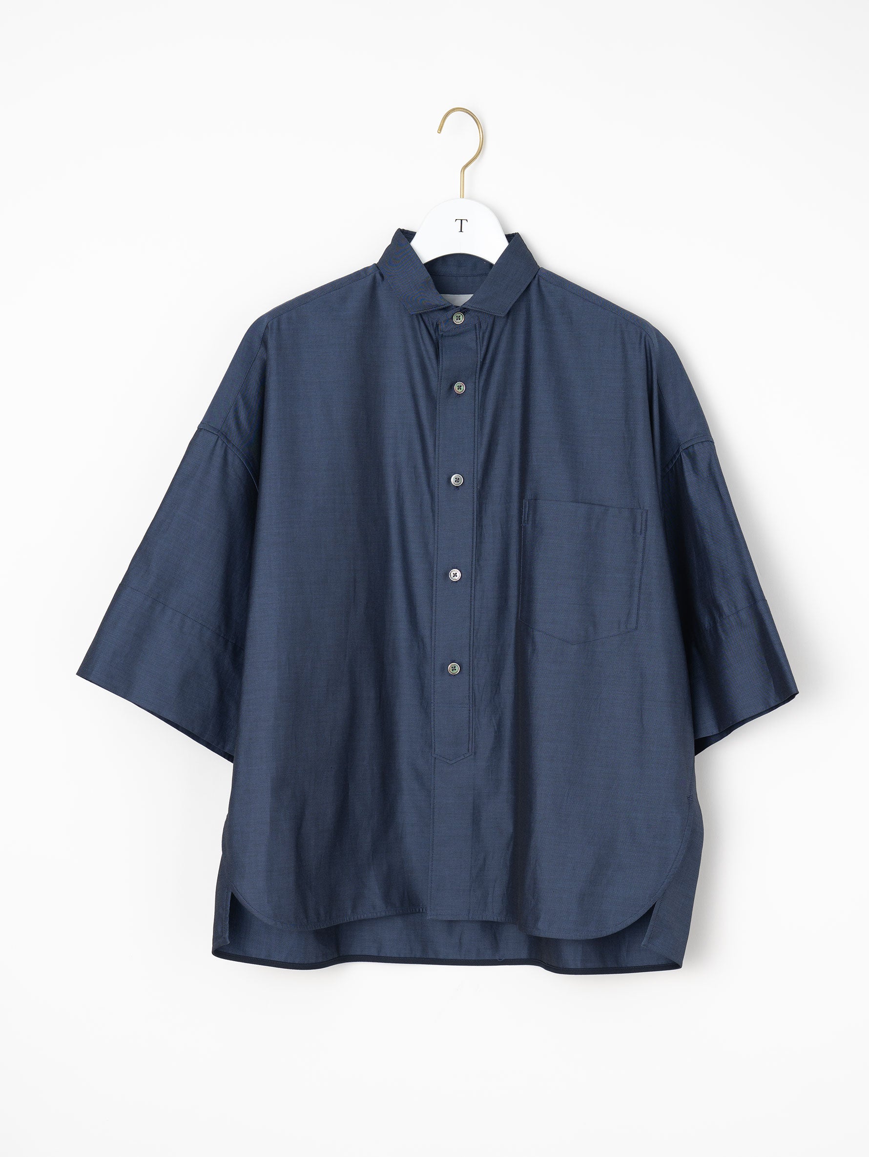 予約商品】スクエア半袖ダブルカフスシャツ TBFS-003