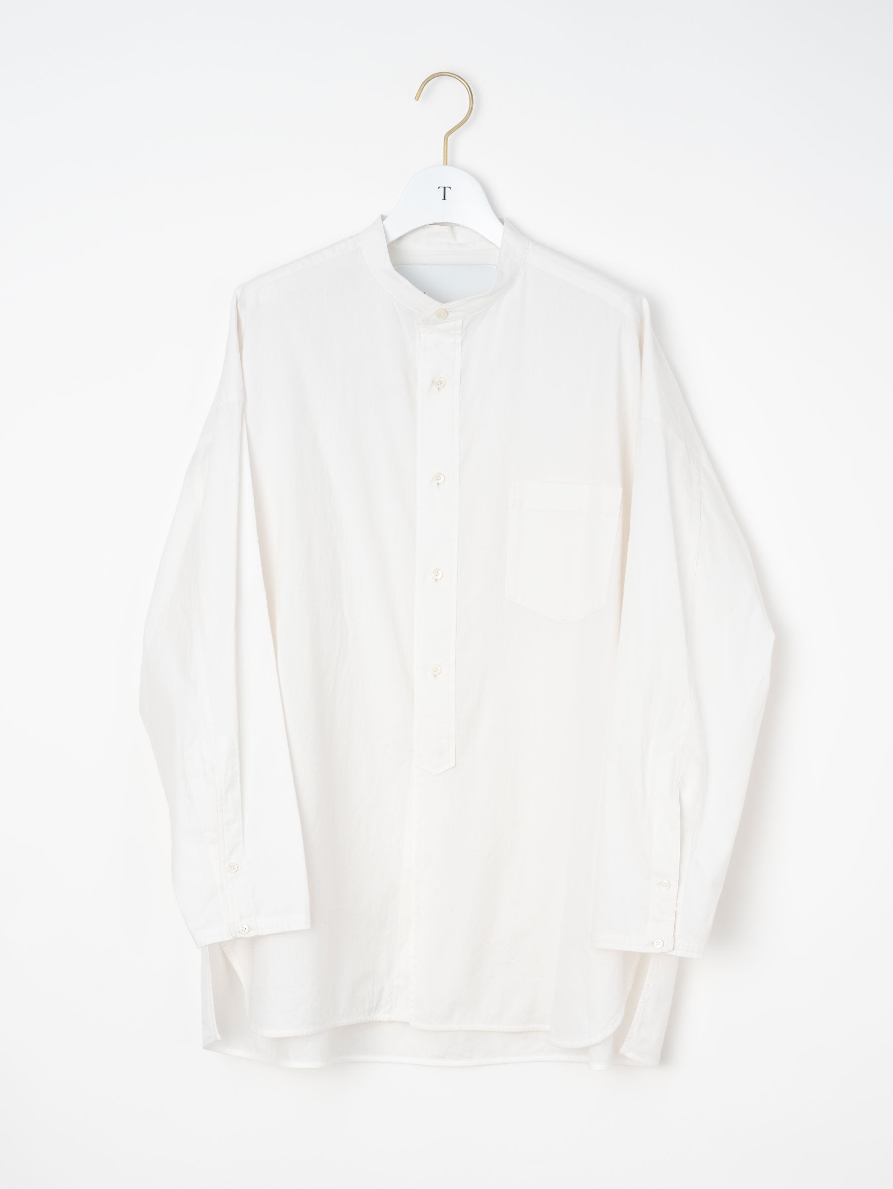 ノーカラースクエアビッグシャツuni TBFS-013