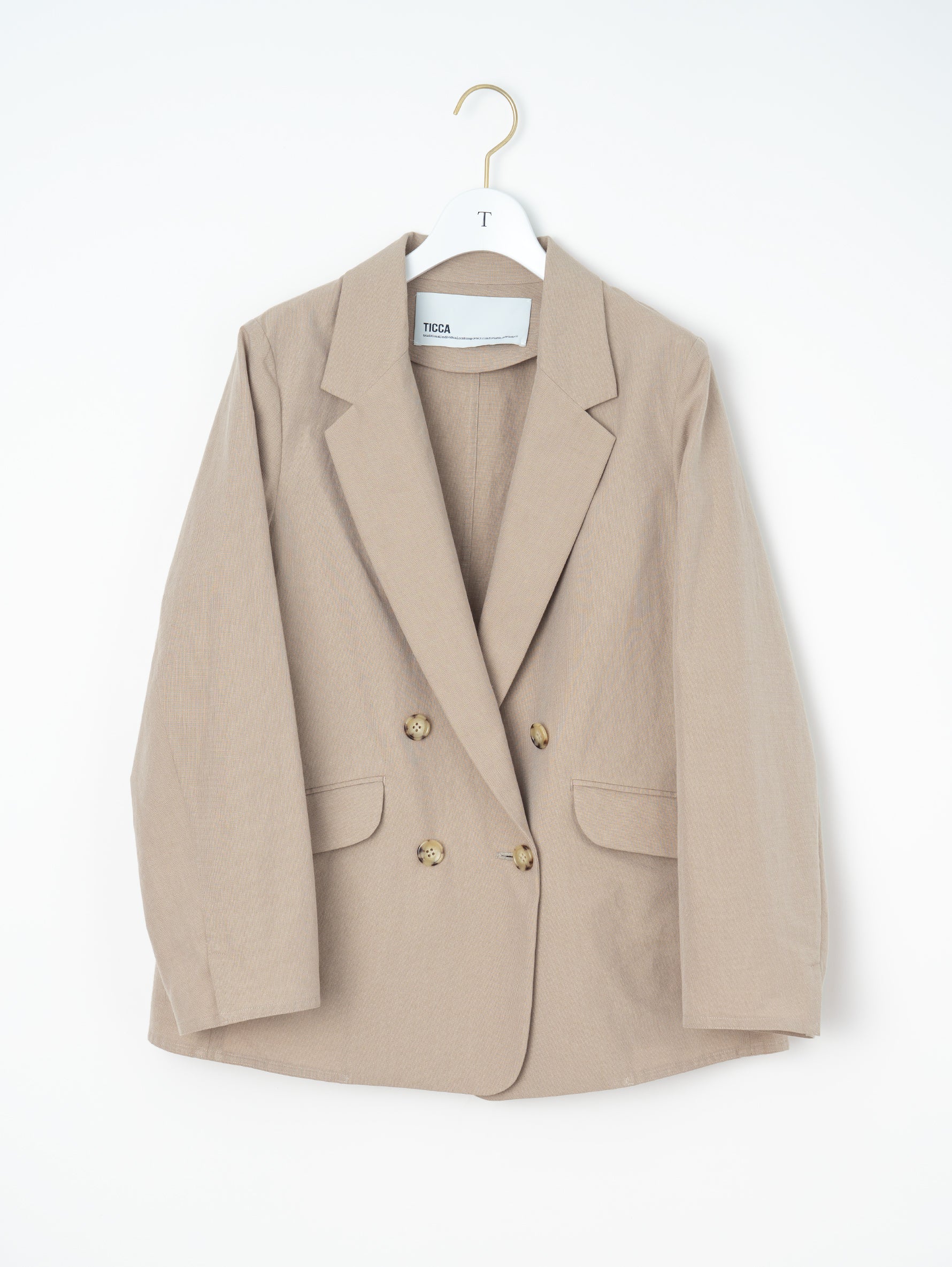 【予約商品】コットンシルクラミーダブルジャケット TBFS-142