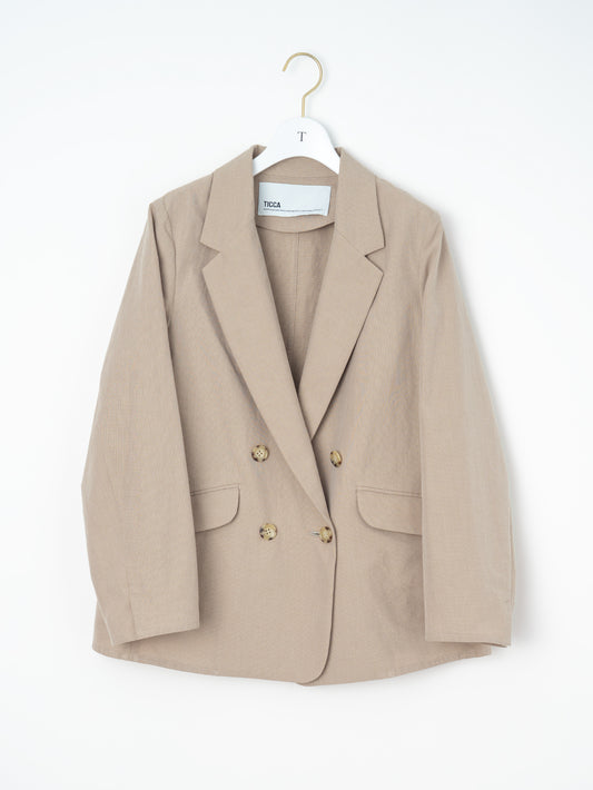 【予約商品】コットンシルクラミーダブルジャケット TBFS-142