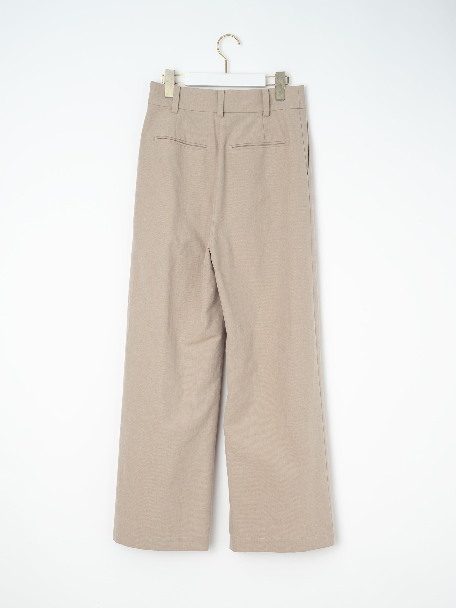 【予約商品】コットンシルクラミータックワイドパンツ TBFS-143