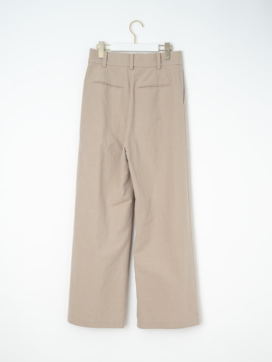 【予約商品】コットンシルクラミータックワイドパンツ TBFS-143