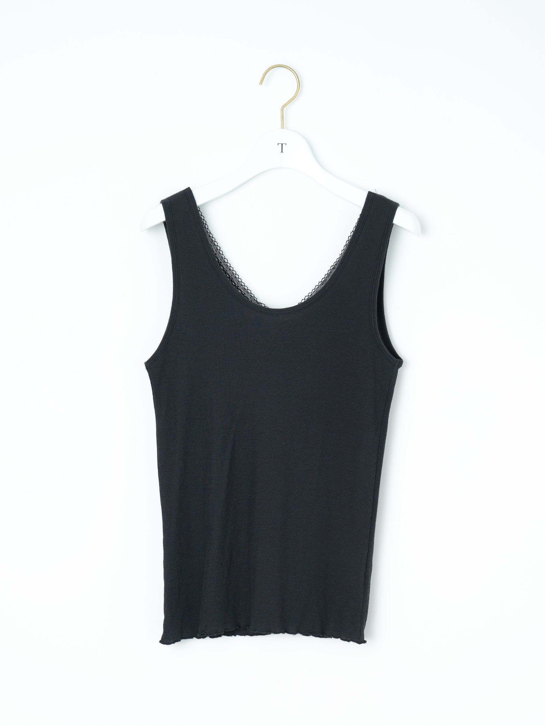 コットンシルク2wayレースタンクトップ  TBFS-182