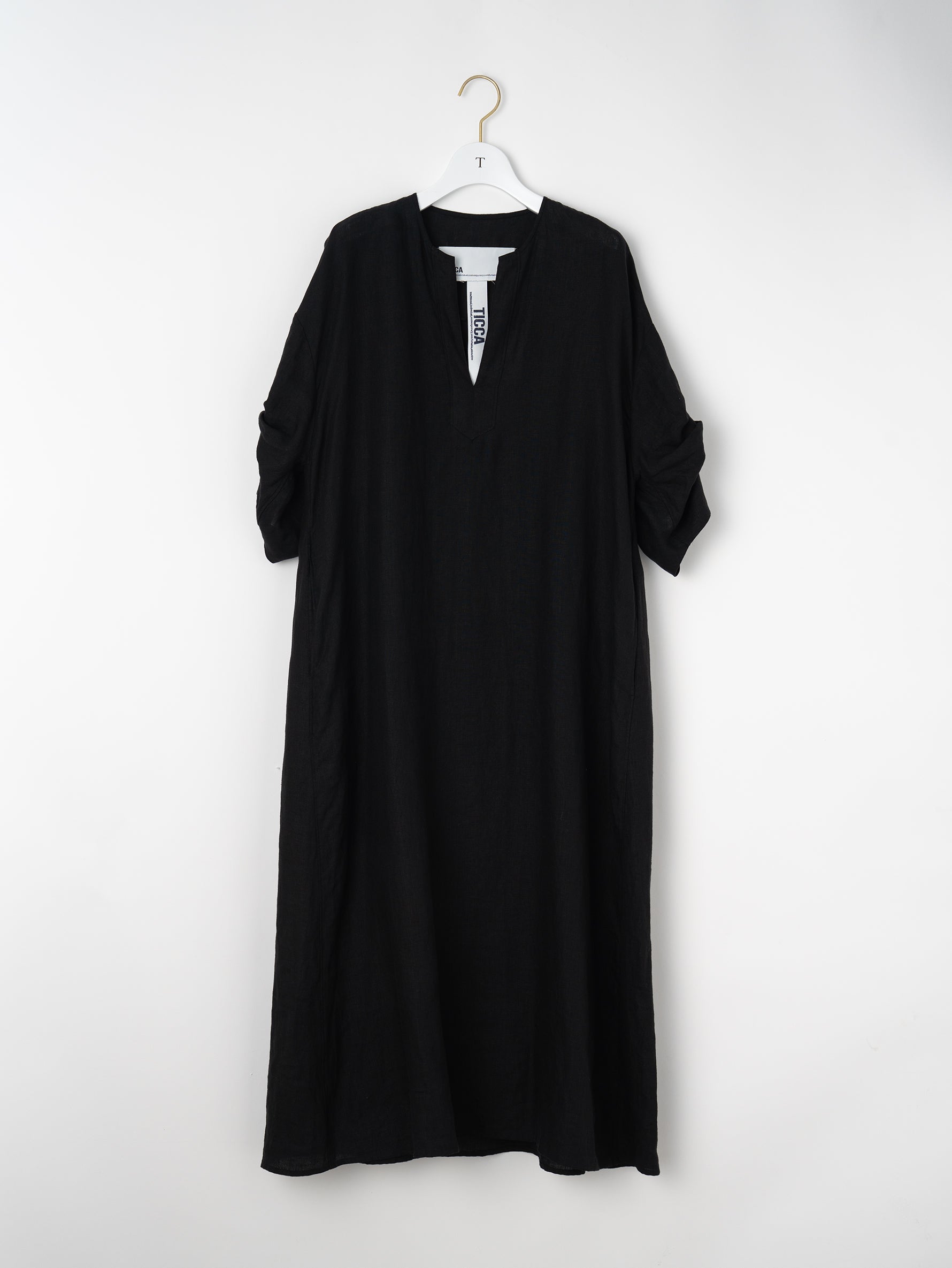 【予約商品】リネンツイストスリーブワンピース TBFS-405