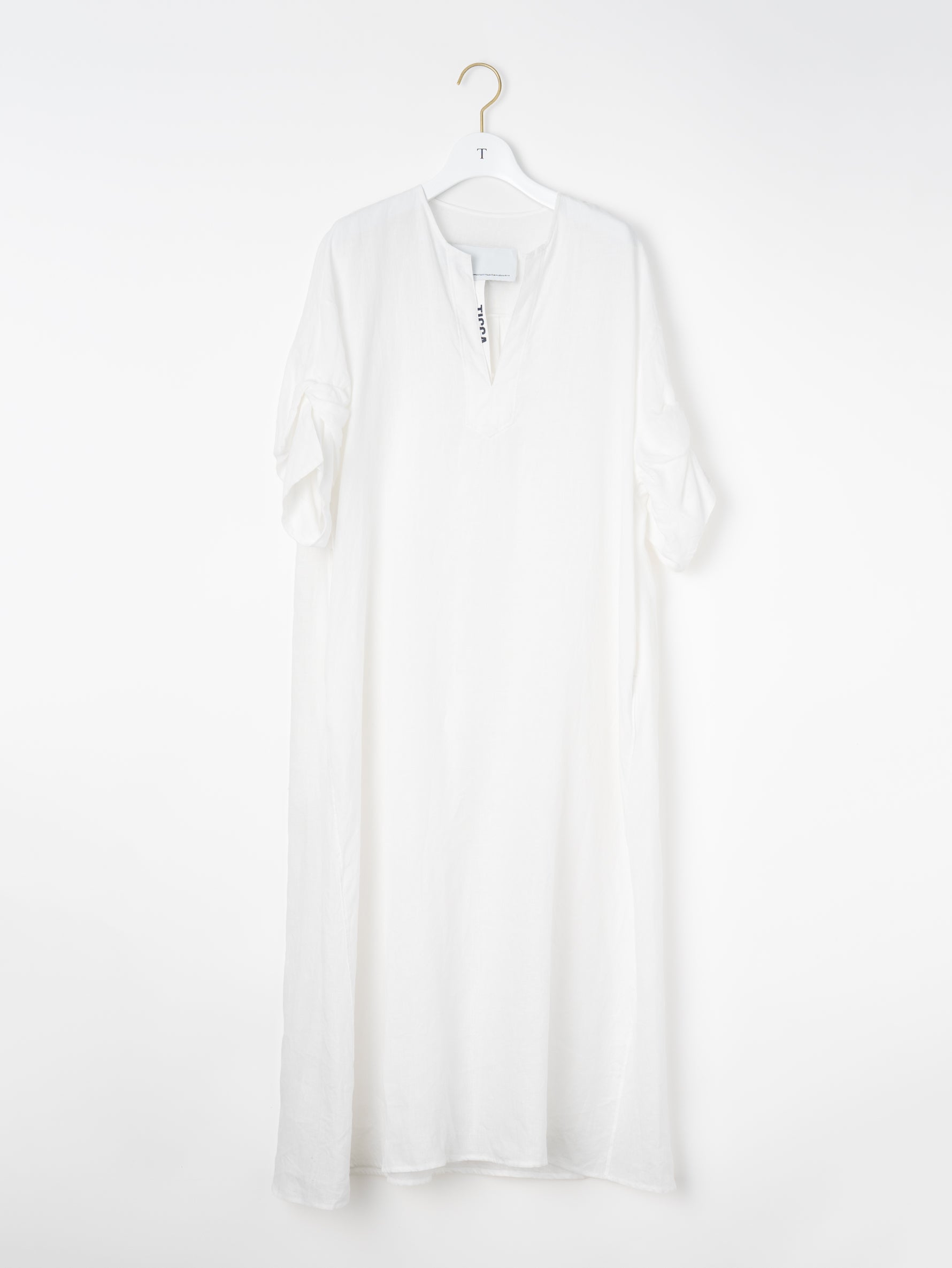 【予約商品】リネンツイストスリーブワンピース TBFS-405