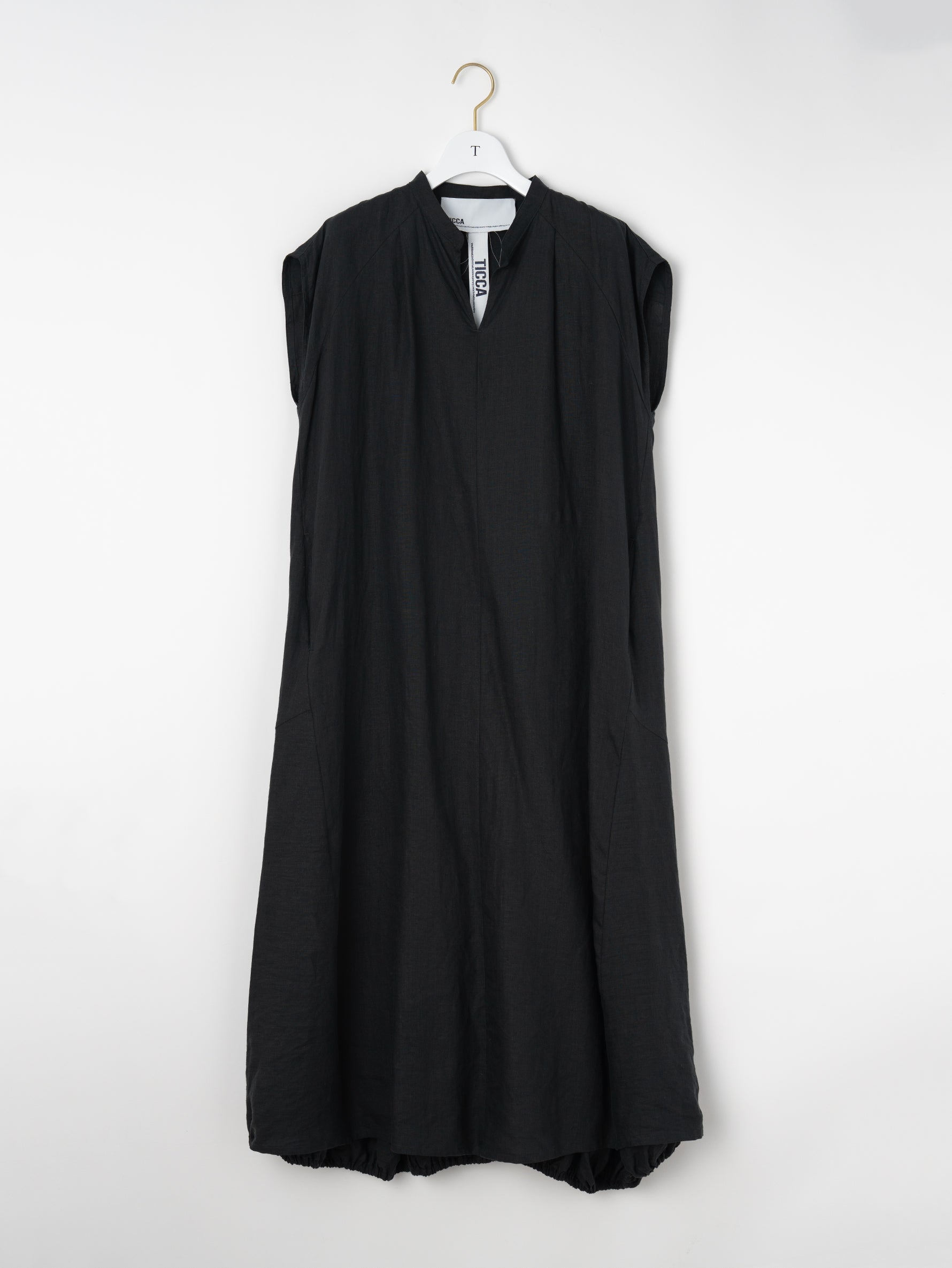 【予約商品】リネンフレンチスリーブバルーンドレス TBFS-412