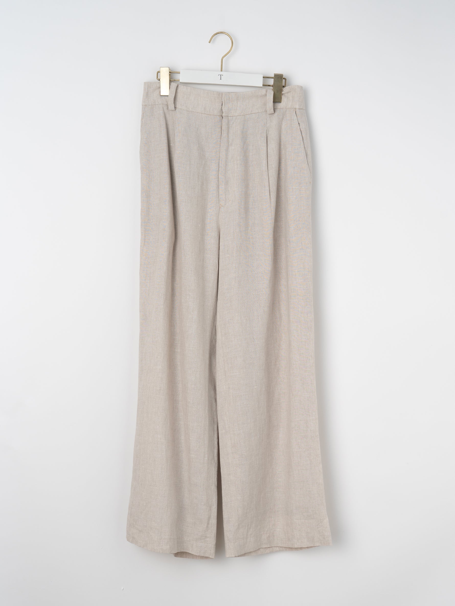 【予約商品】リネンワイドタックパンツ TBFS-414