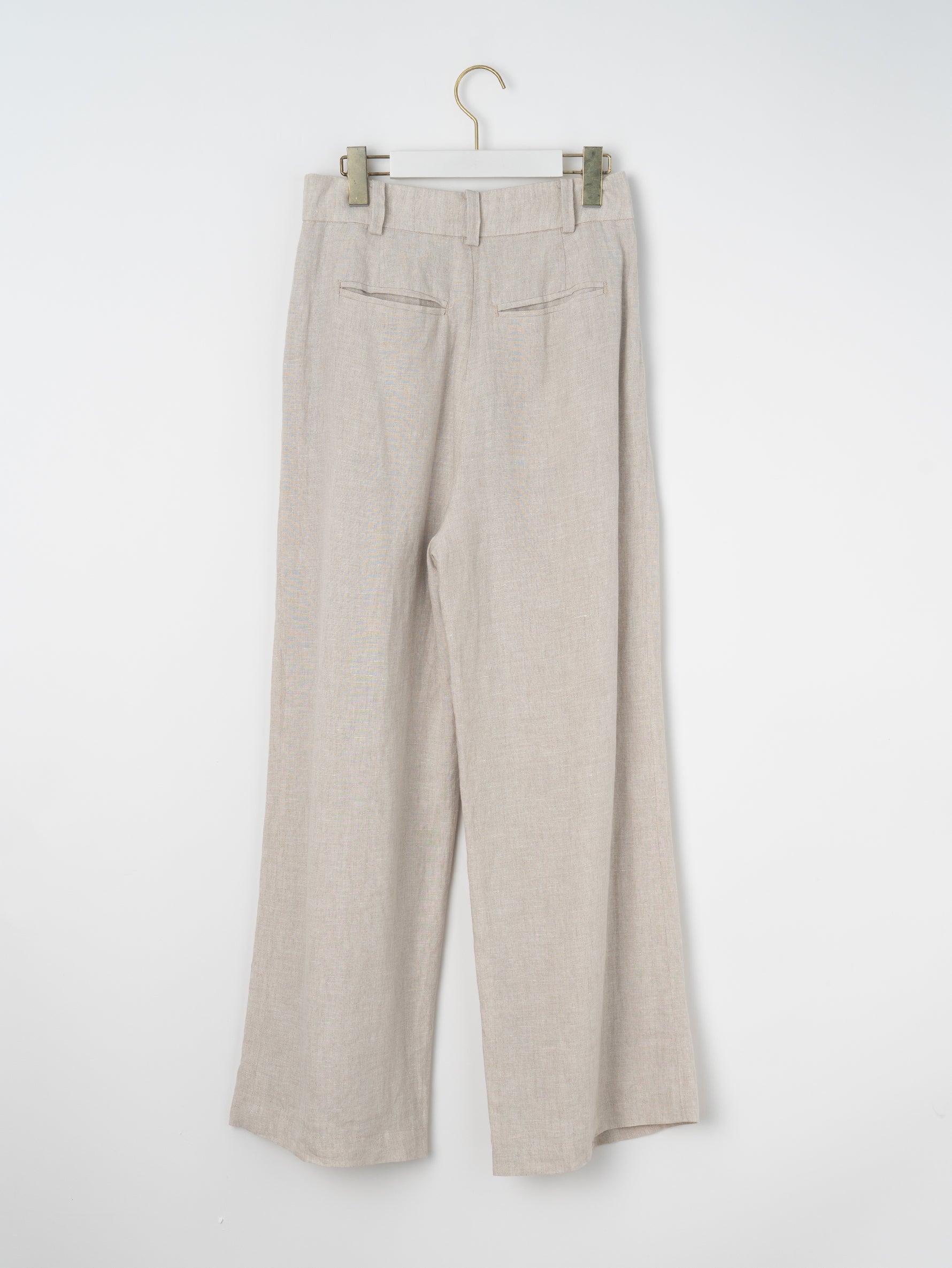 【予約商品】リネンワイドタックパンツ TBFS-414