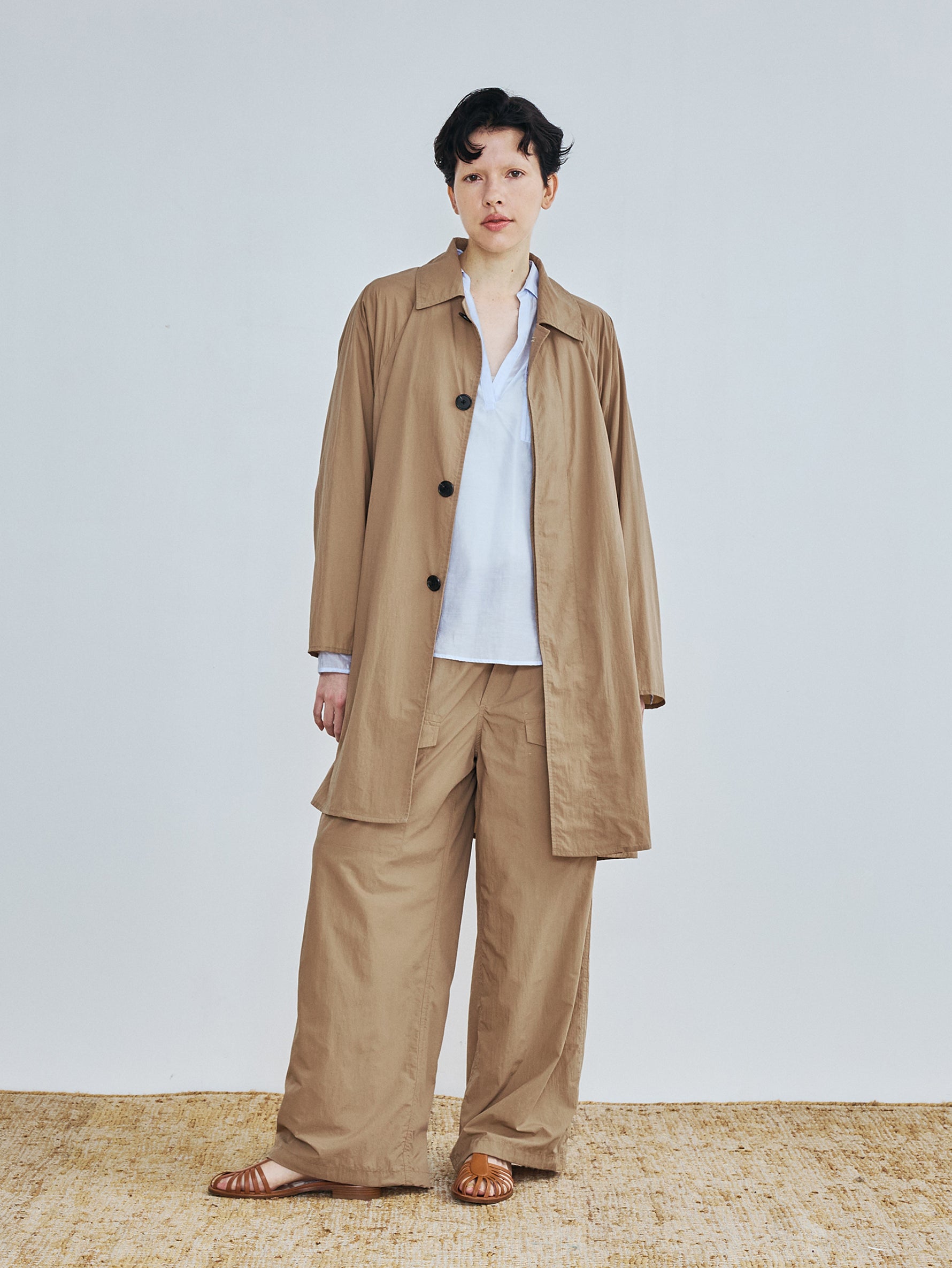 【FRAPBOIS】バックサイドステンカラーコート(Khaki) size2 FRAPBOIS】バックサイドステンカラーコート(Khaki) size2 - メルカリ