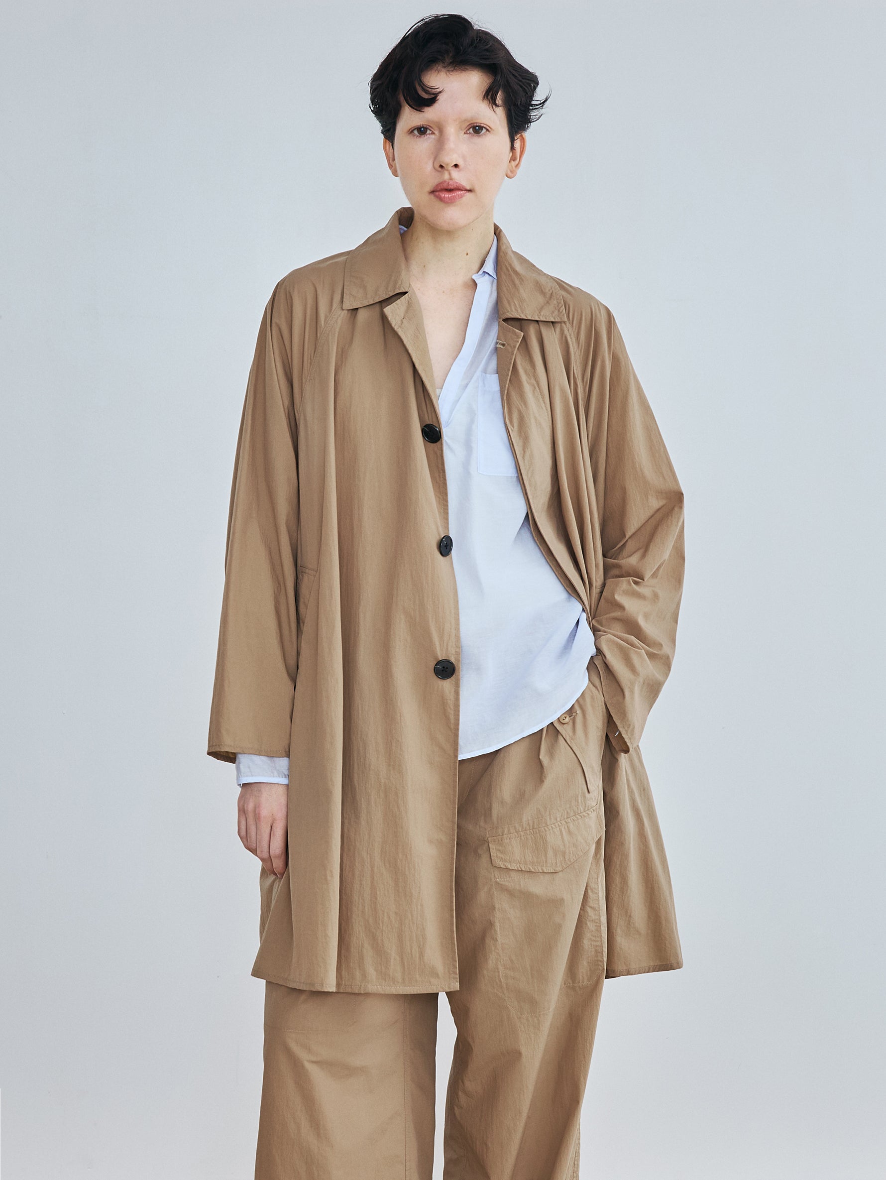 ナイロンステンカラーコート TBFS-172