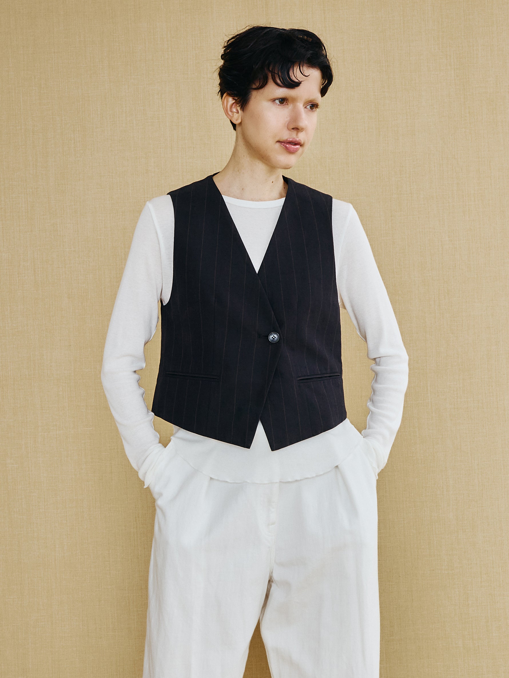 コットンシルクラミーベスト TBFS-141