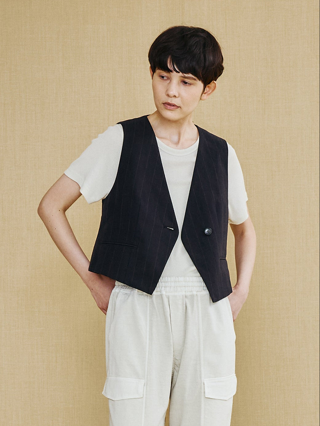 コットンシルクラミーベスト TBFS-141