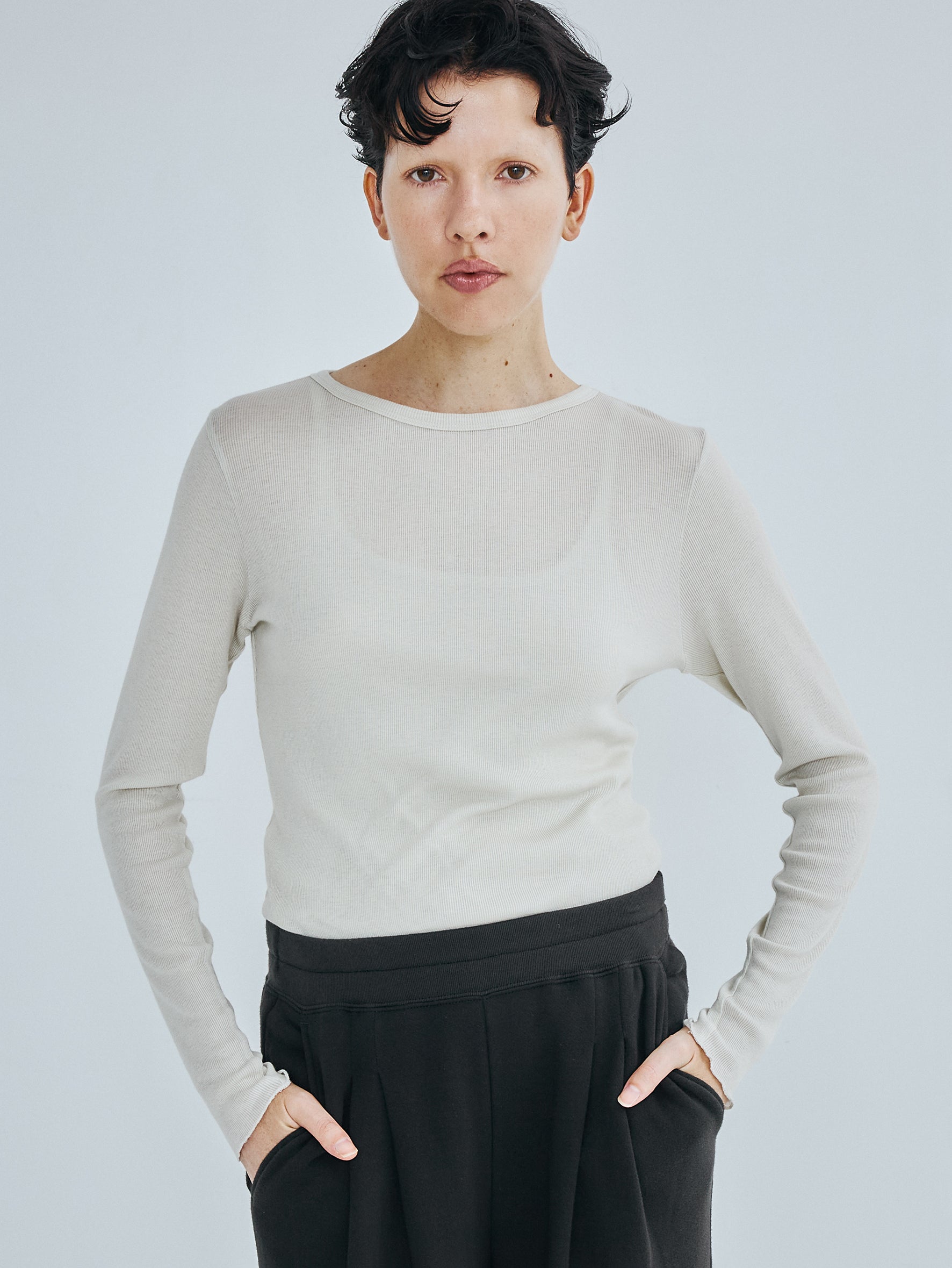 コットンシルクロングTシャツ TBFS-185
