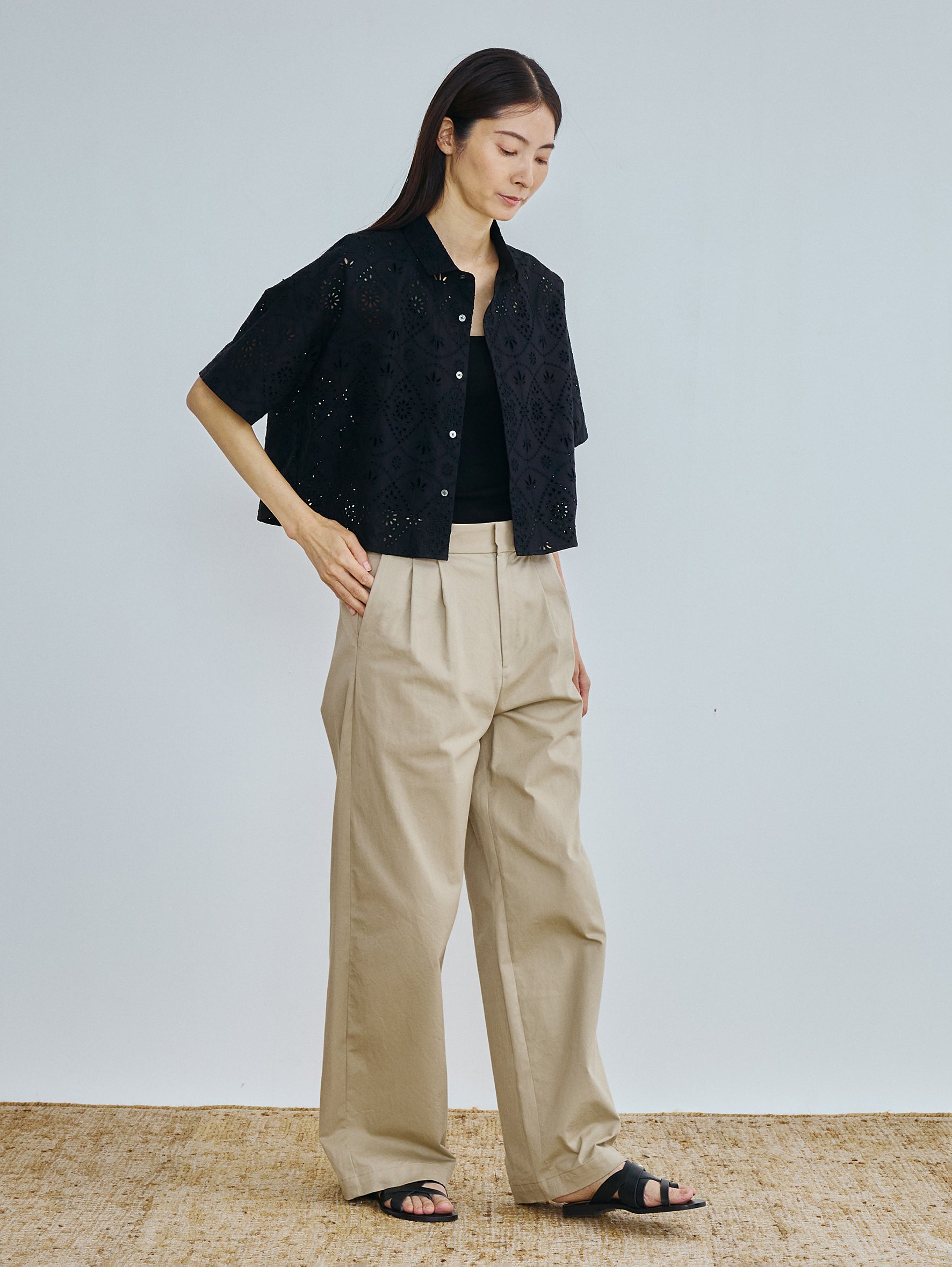 レース半袖シャツ TBFS-122