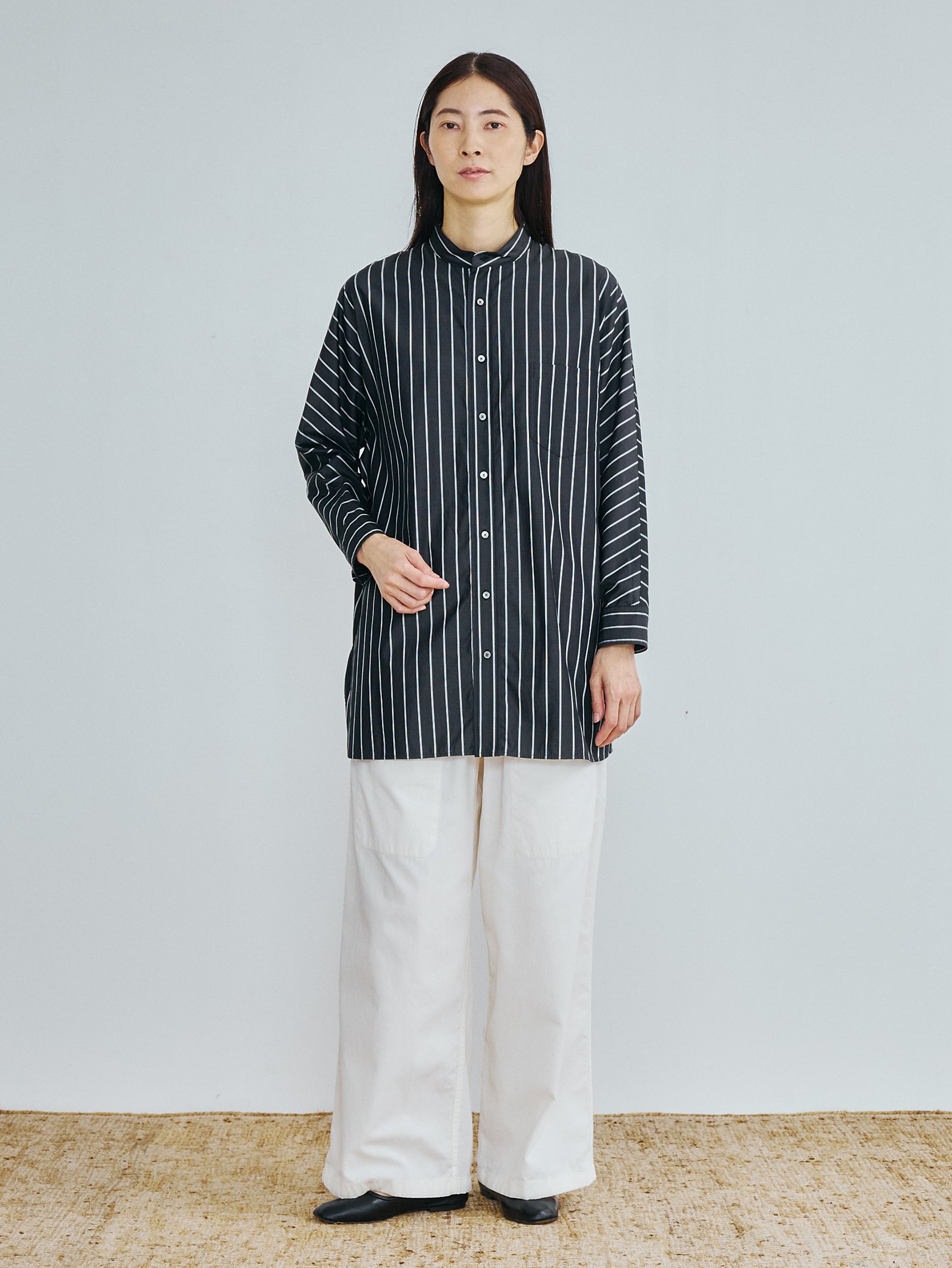 【予約商品】ノーカラーテントシャツ TBFS-005