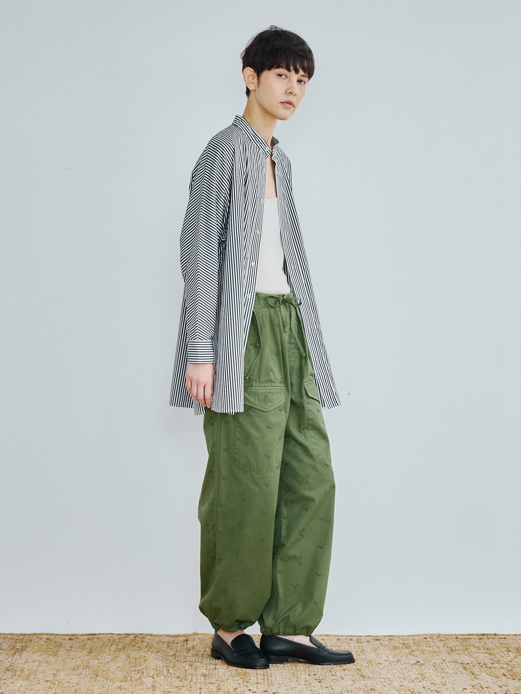 【予約商品】ノーカラーテントシャツ TBFS-005