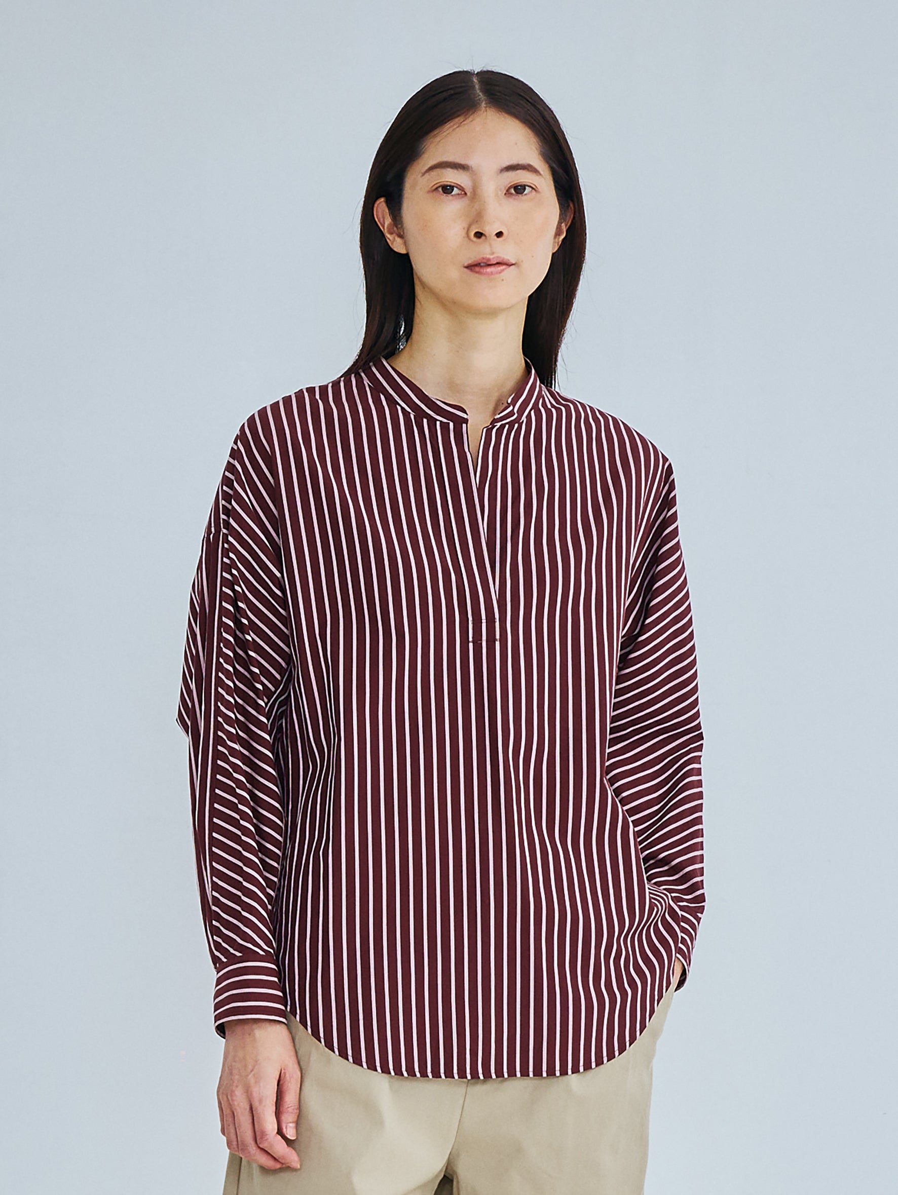 ノーカラースキッパーシャツ TBFS-015