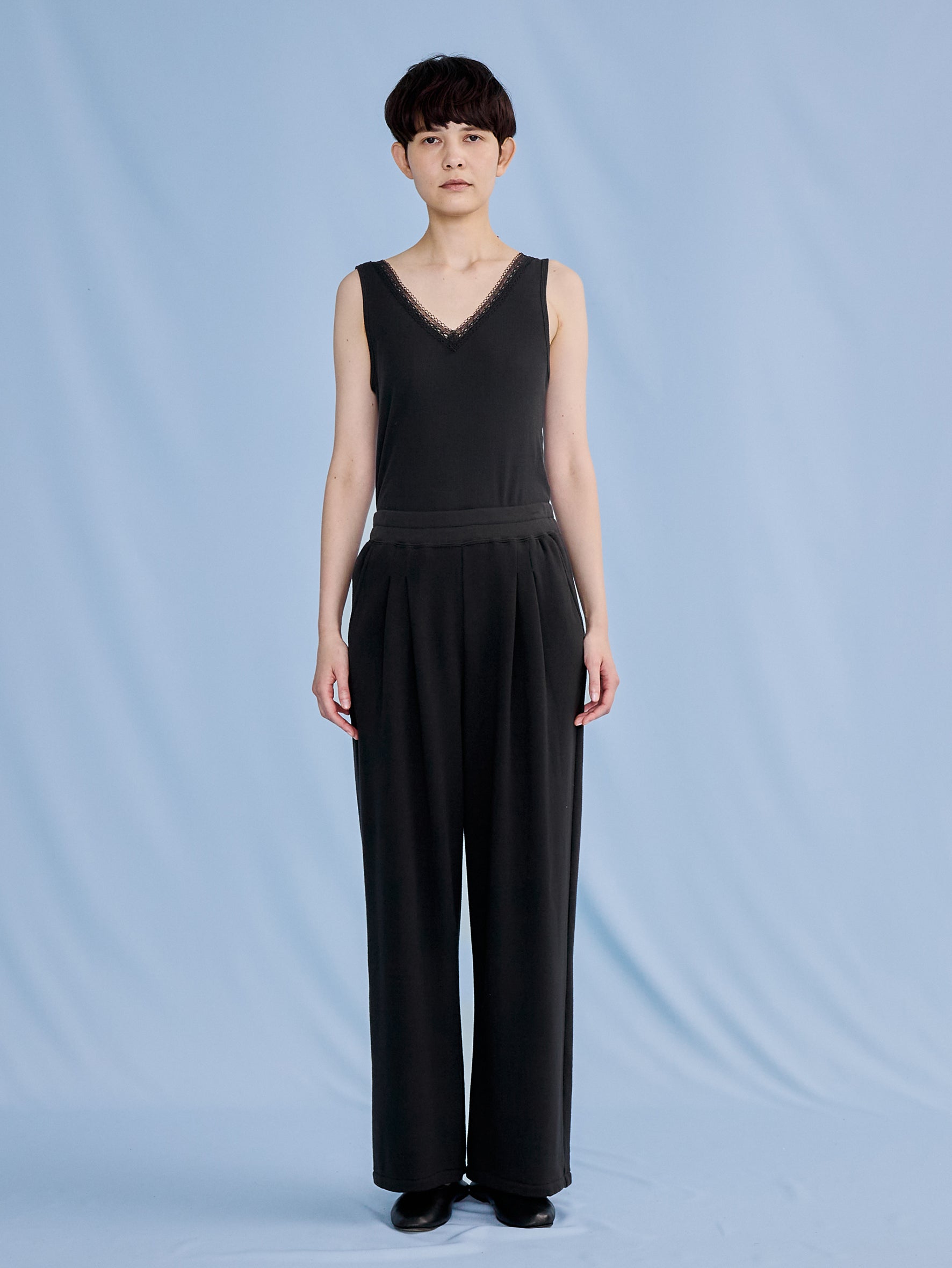 コットンシルク2wayレースタンクトップ  TBFS-182