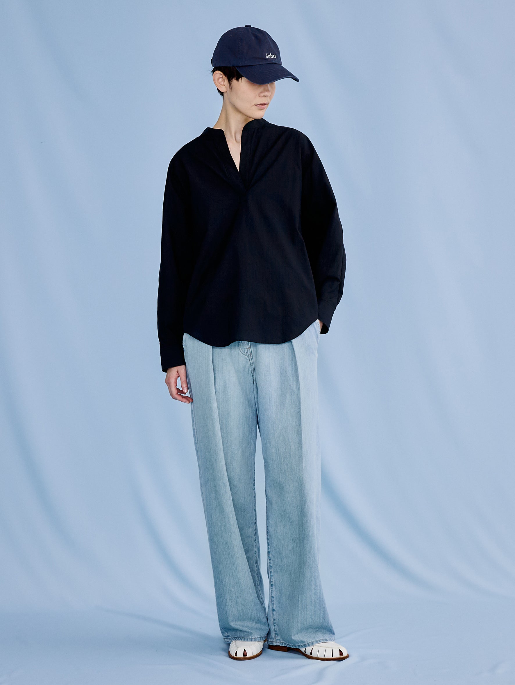 ノーカラースキッパーシャツ TBFS-015