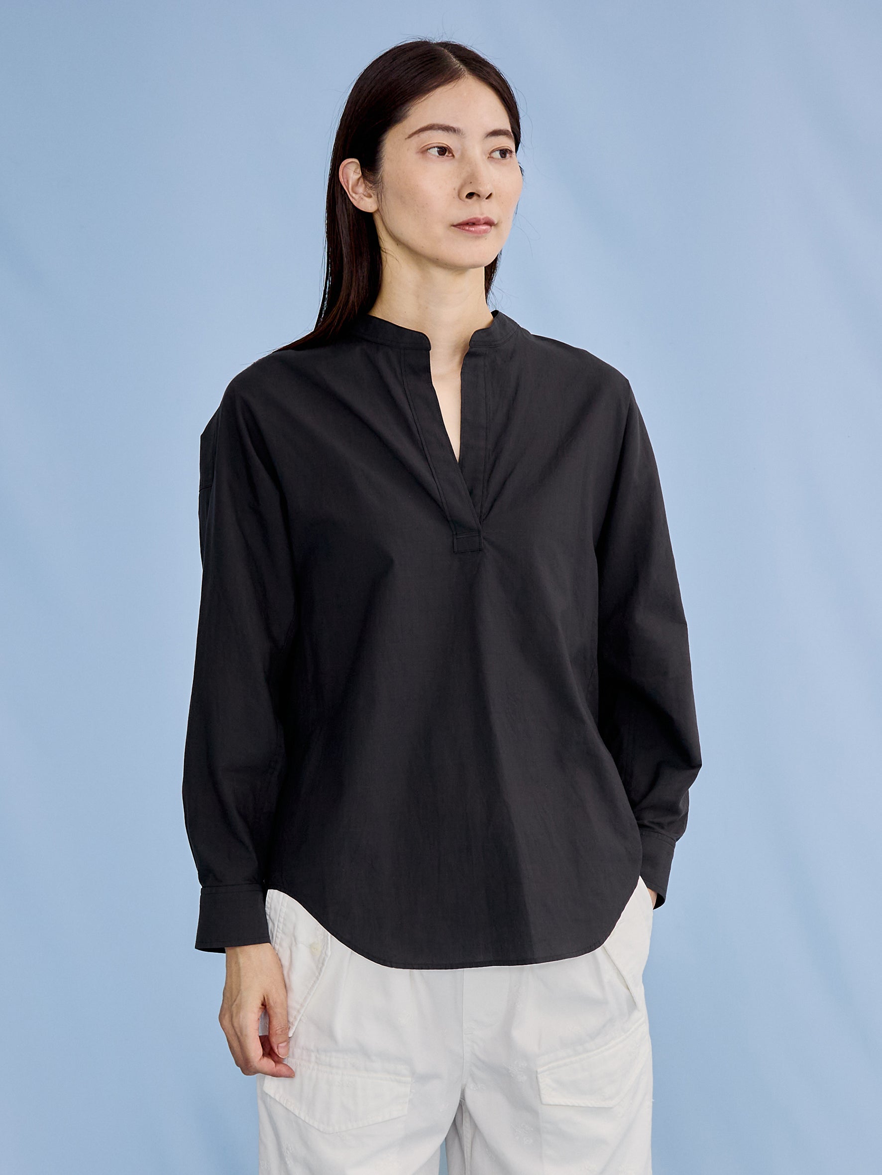 ノーカラースキッパーシャツ TBFS-015