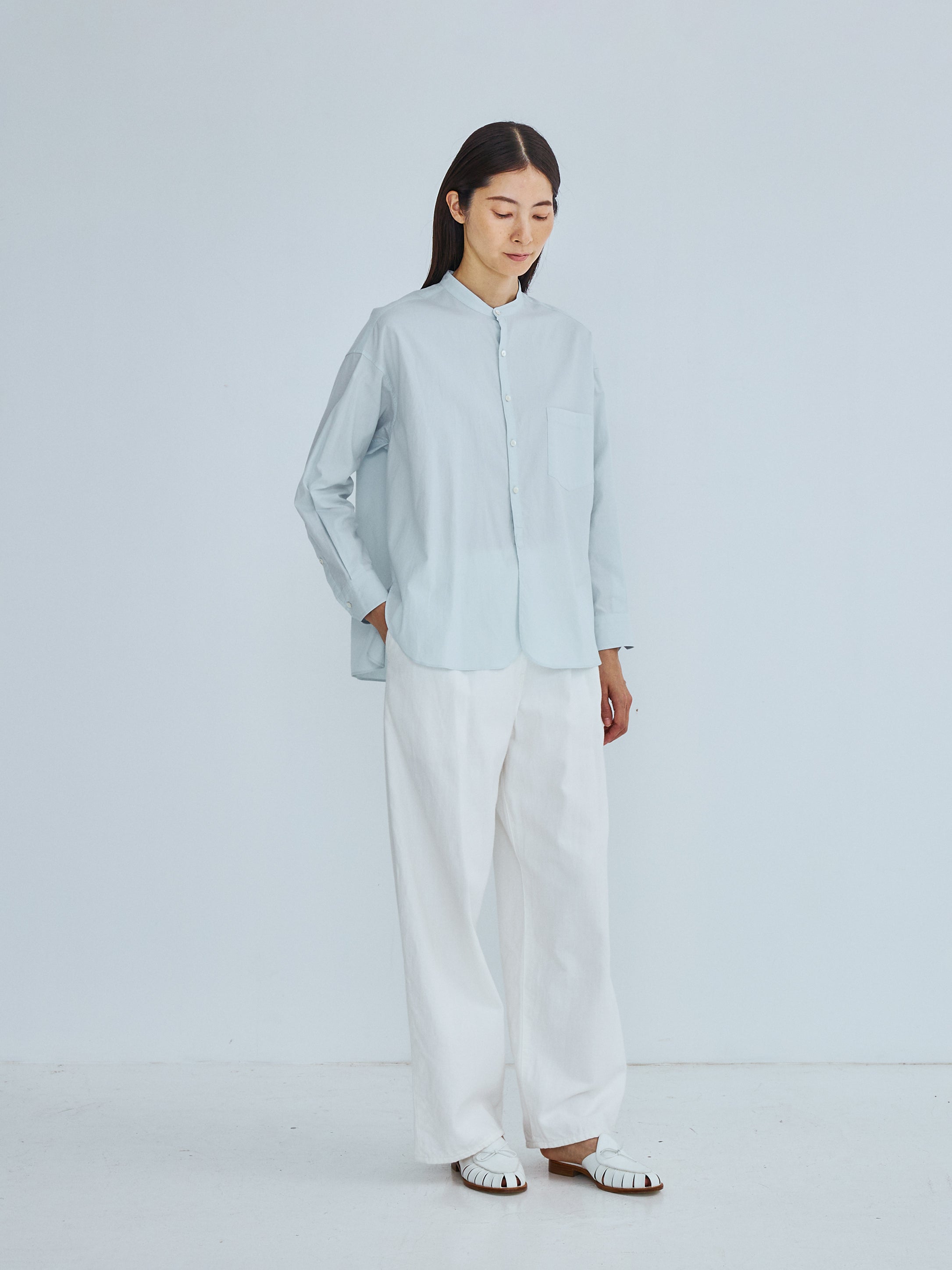 ライトデニムタックワイドパンツ TBFS-051