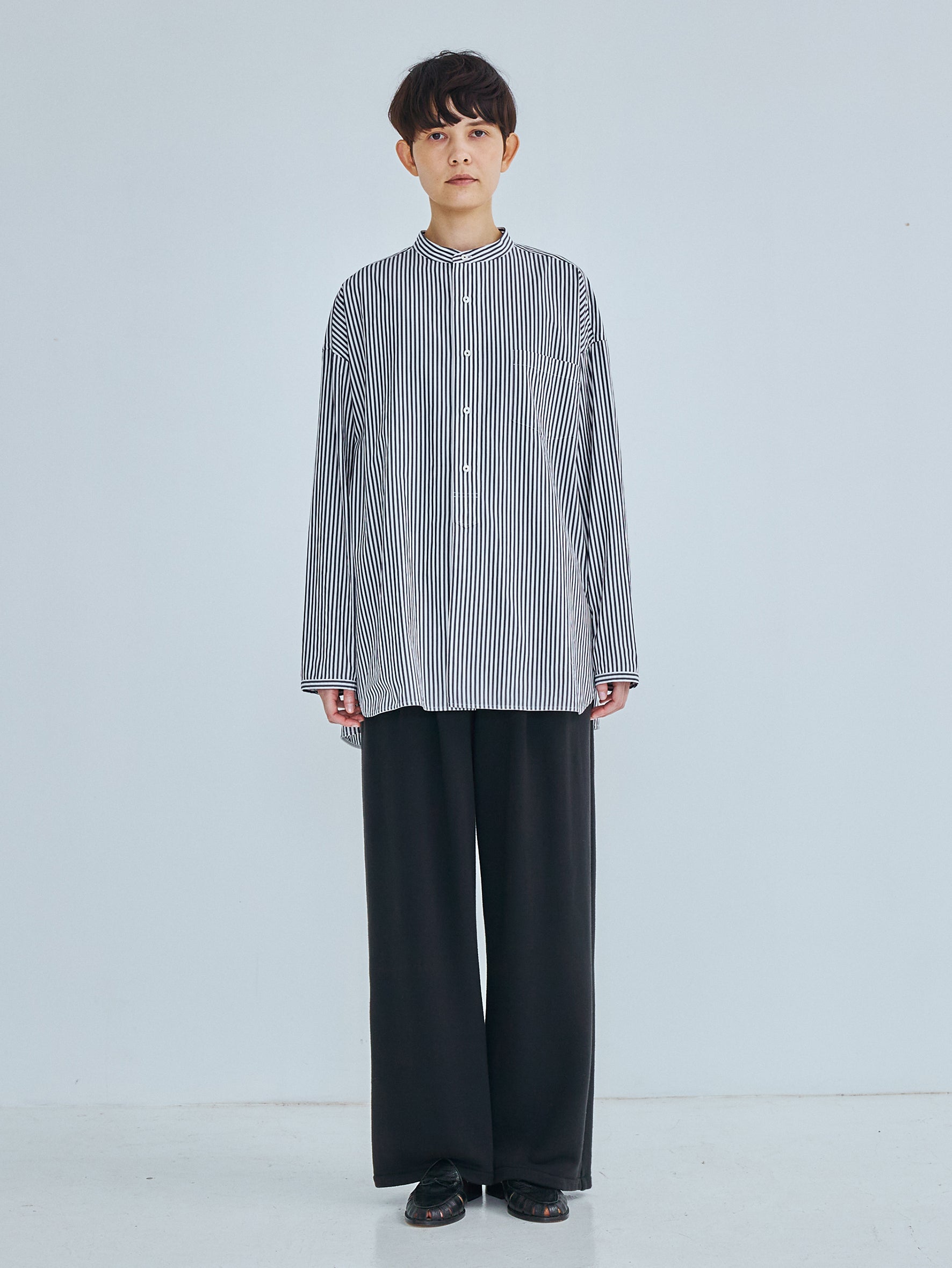 ノーカラースクエアビッグシャツuni TBFS-013