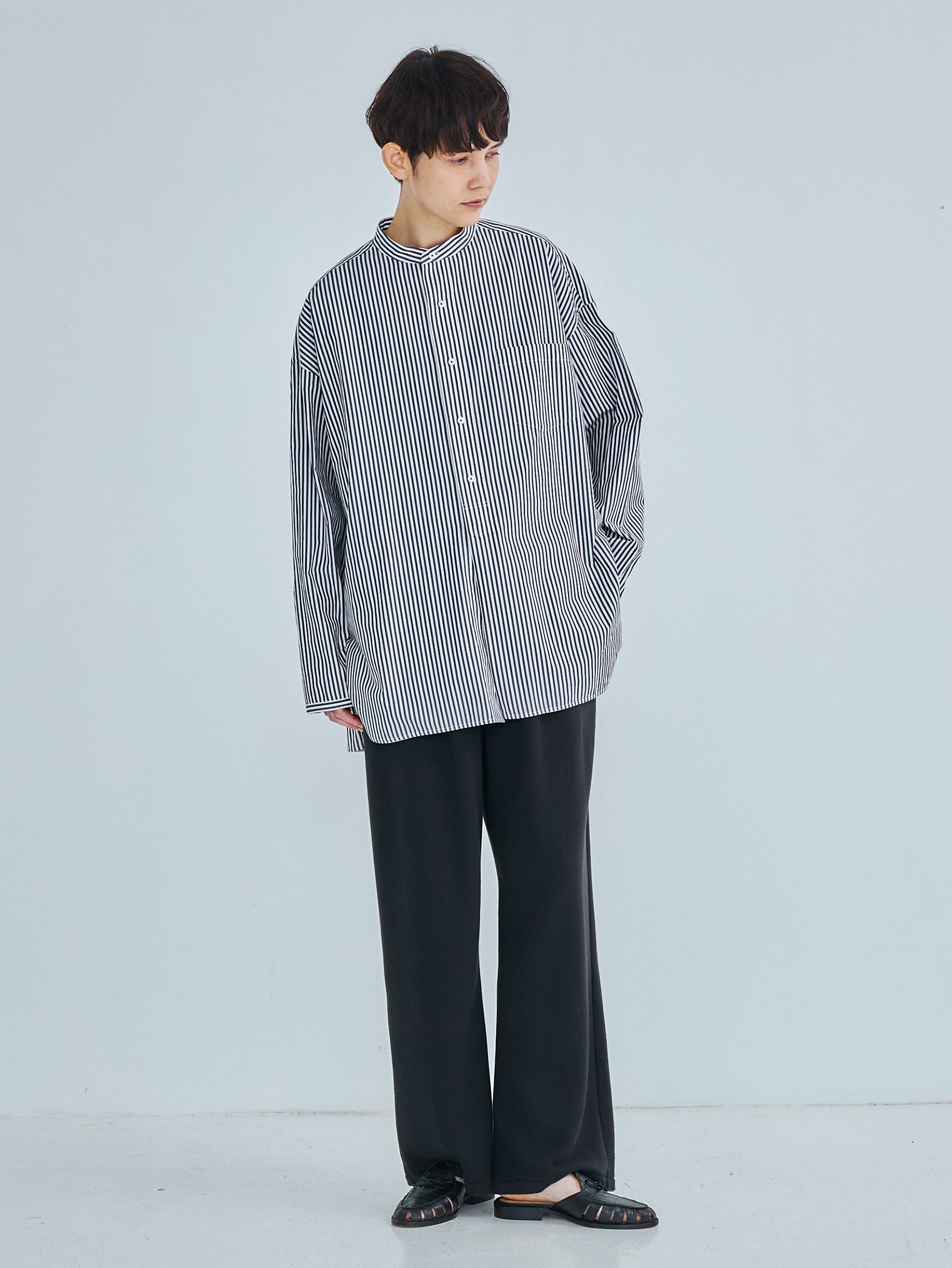 ノーカラースクエアビッグシャツuni TBFS-013