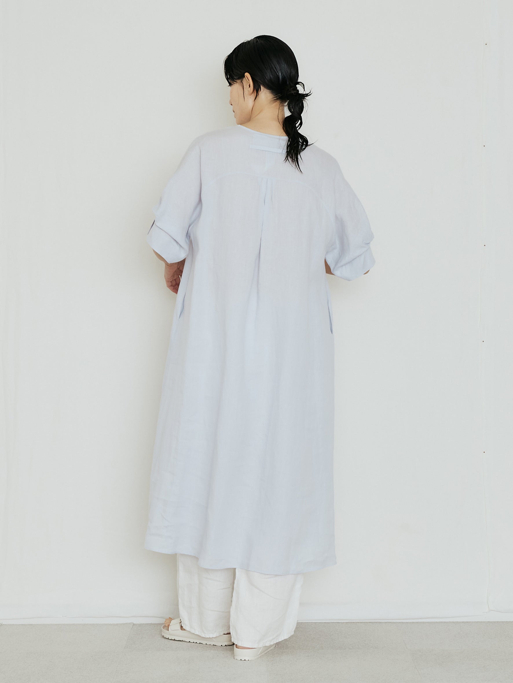 【予約商品】リネンツイストスリーブワンピース TBFS-405