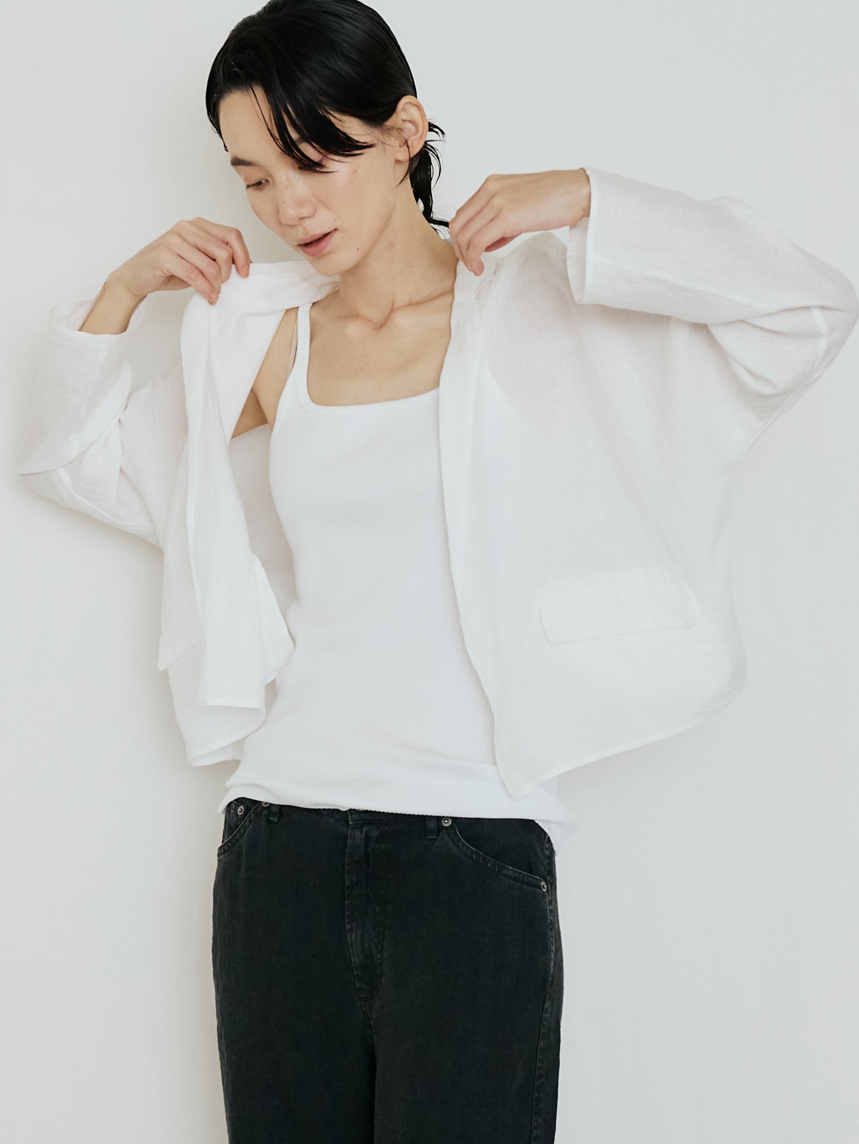 【予約商品】スーピマテレコスクエアキャミソール TBFS-461